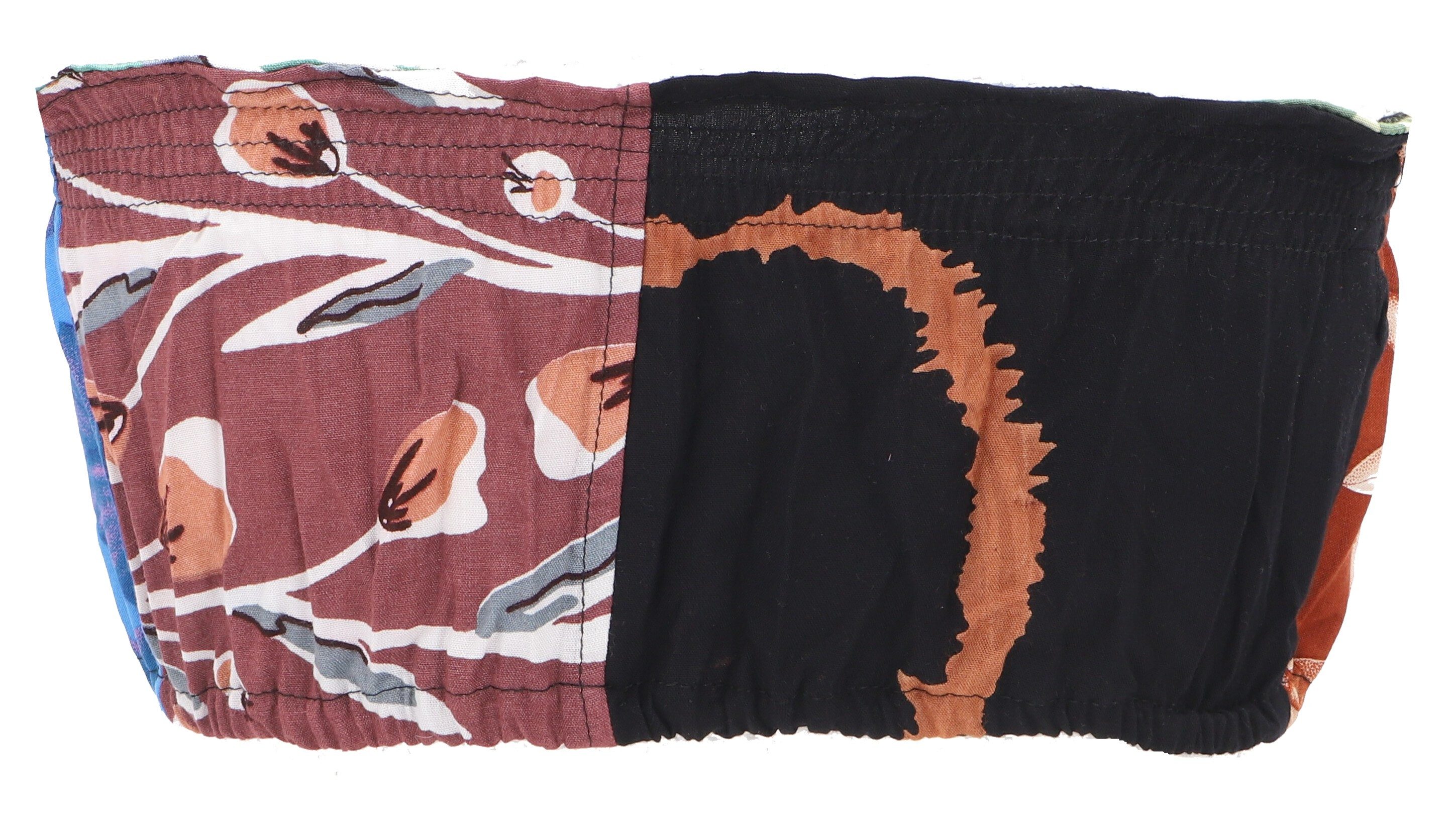 Guru-Shop T-Shirt Bandeau Patchwork Top, buntes Batik T-Top für.. alternative Bekleidung