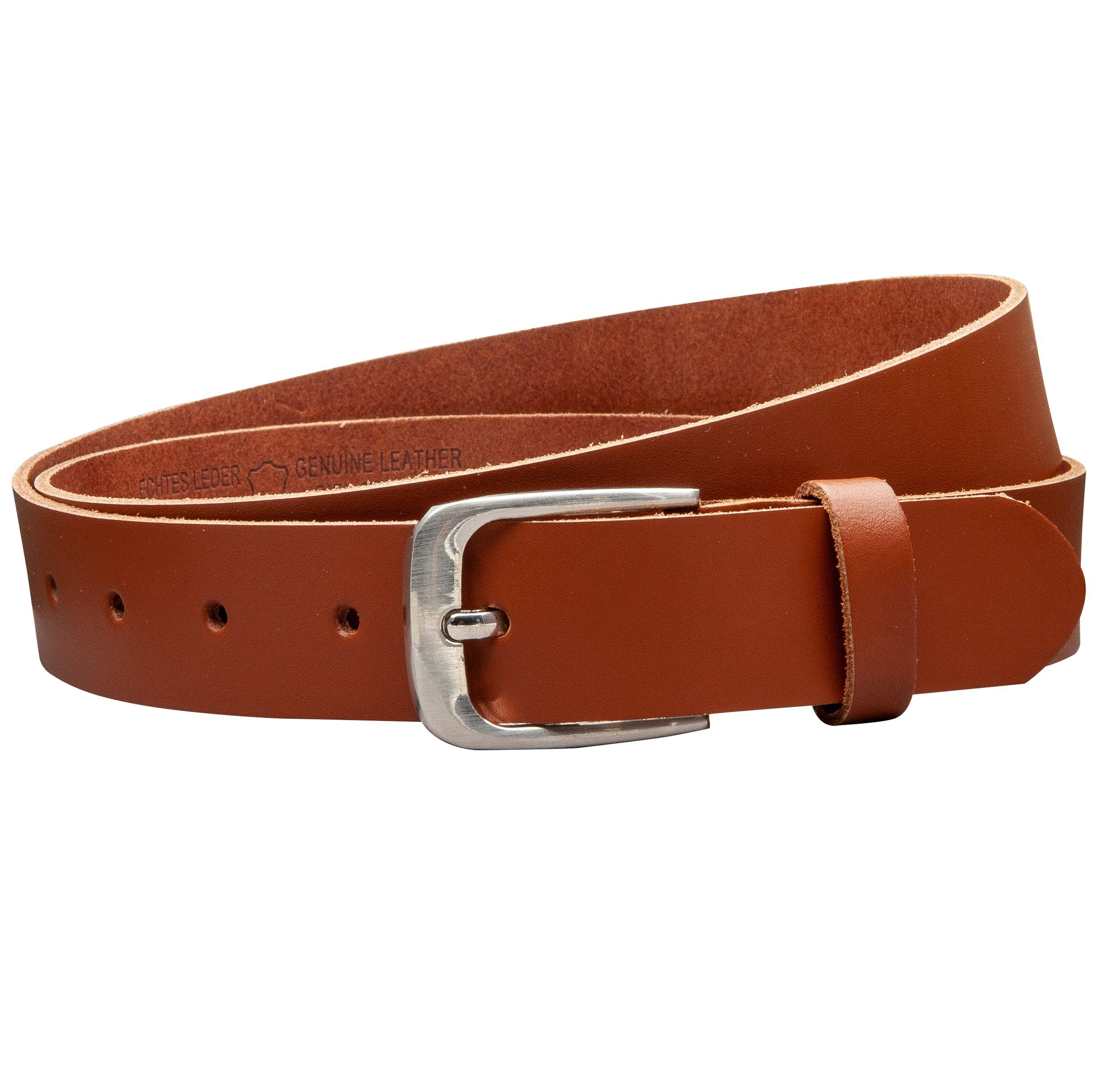 COLOGNEBELT Ledergürtel OM317-SL-Cognac MADE IN GERMANY, günstig online kaufen