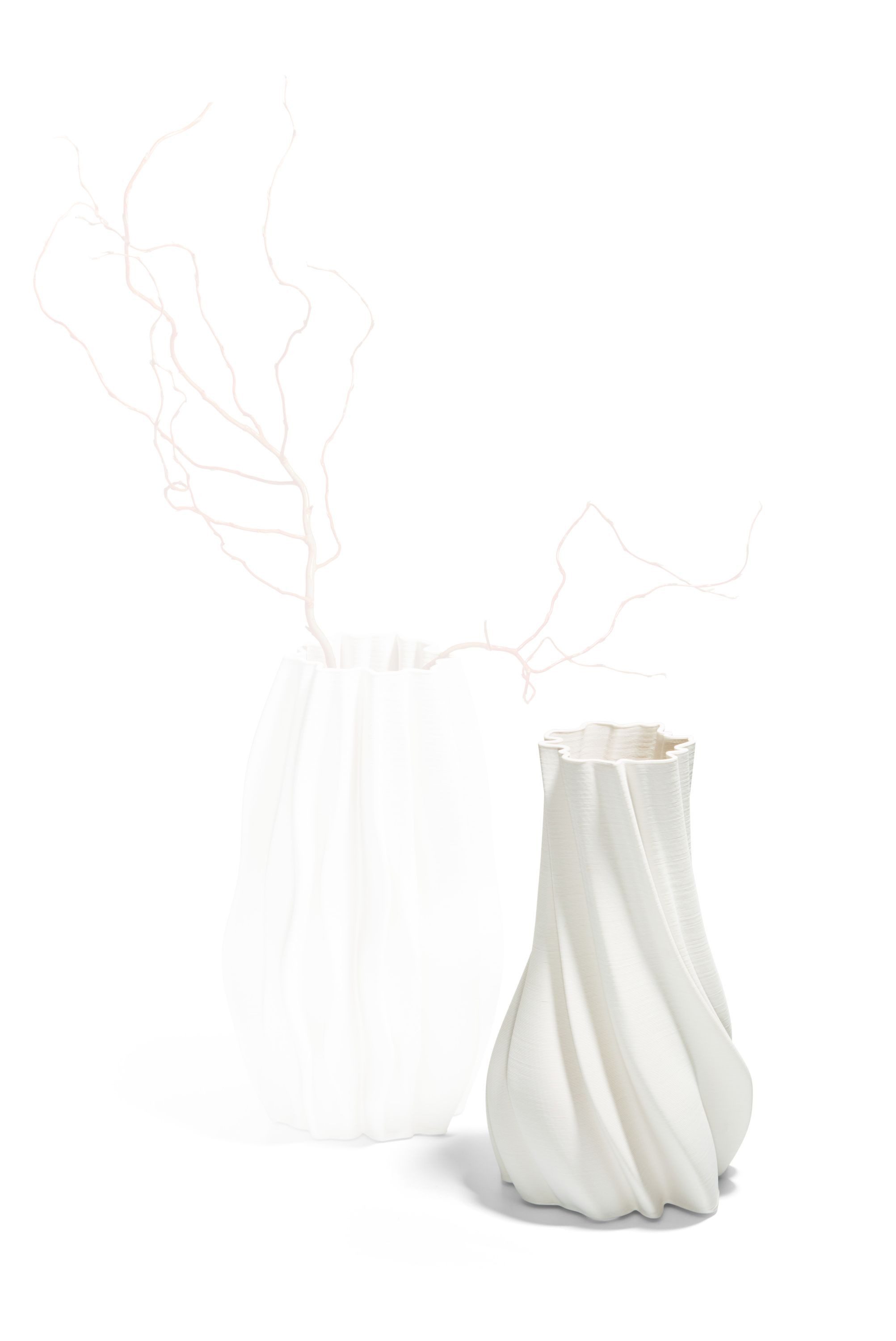 PHILIPPI Dekovase, Keramik, 3D Druck, 30 cm (h)