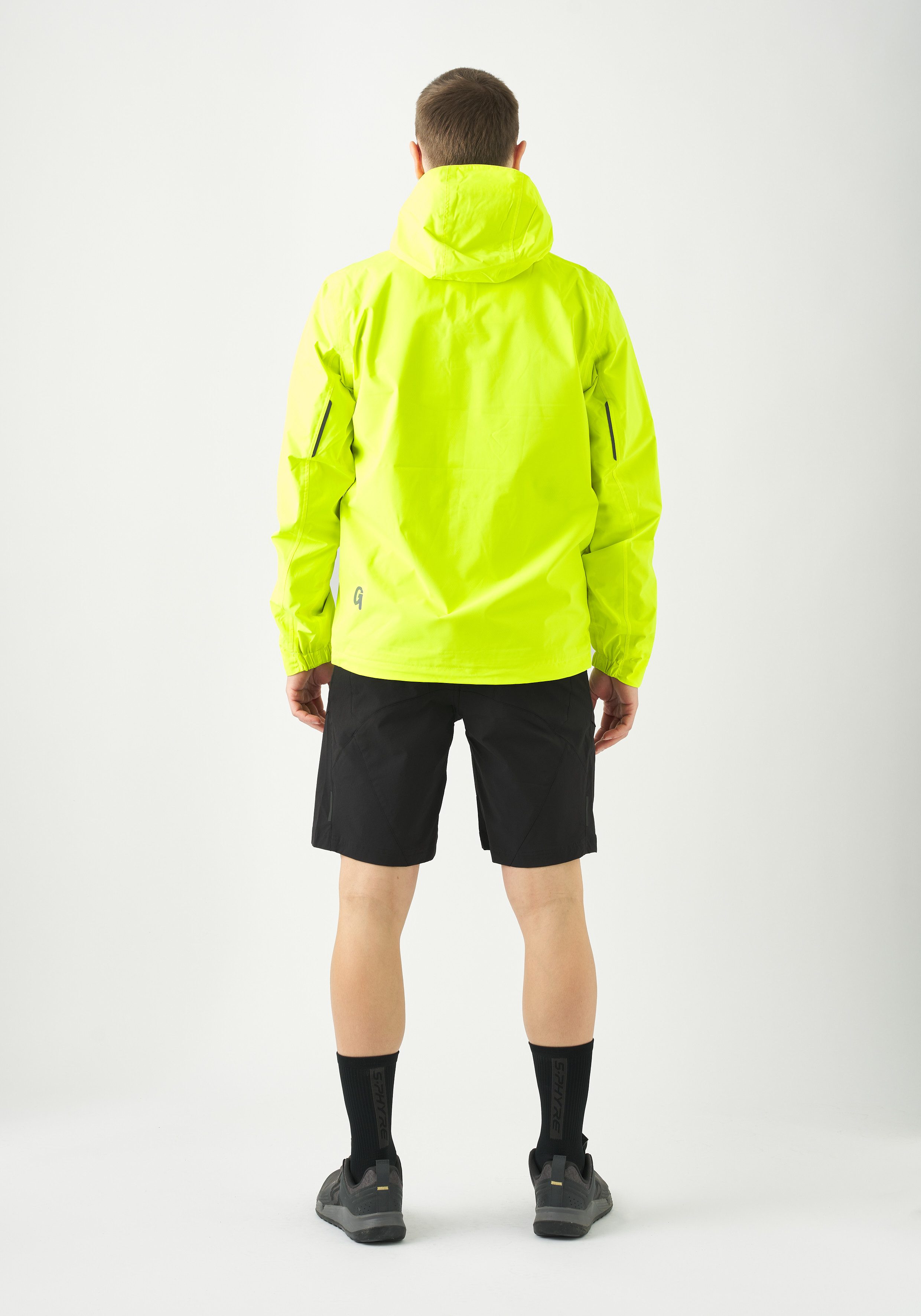 Gonso Fahrradjacke Save Light Herren Regenjacke wind- und wasserdicht, Radjacke mit Kapuze – Bild 4 von 5