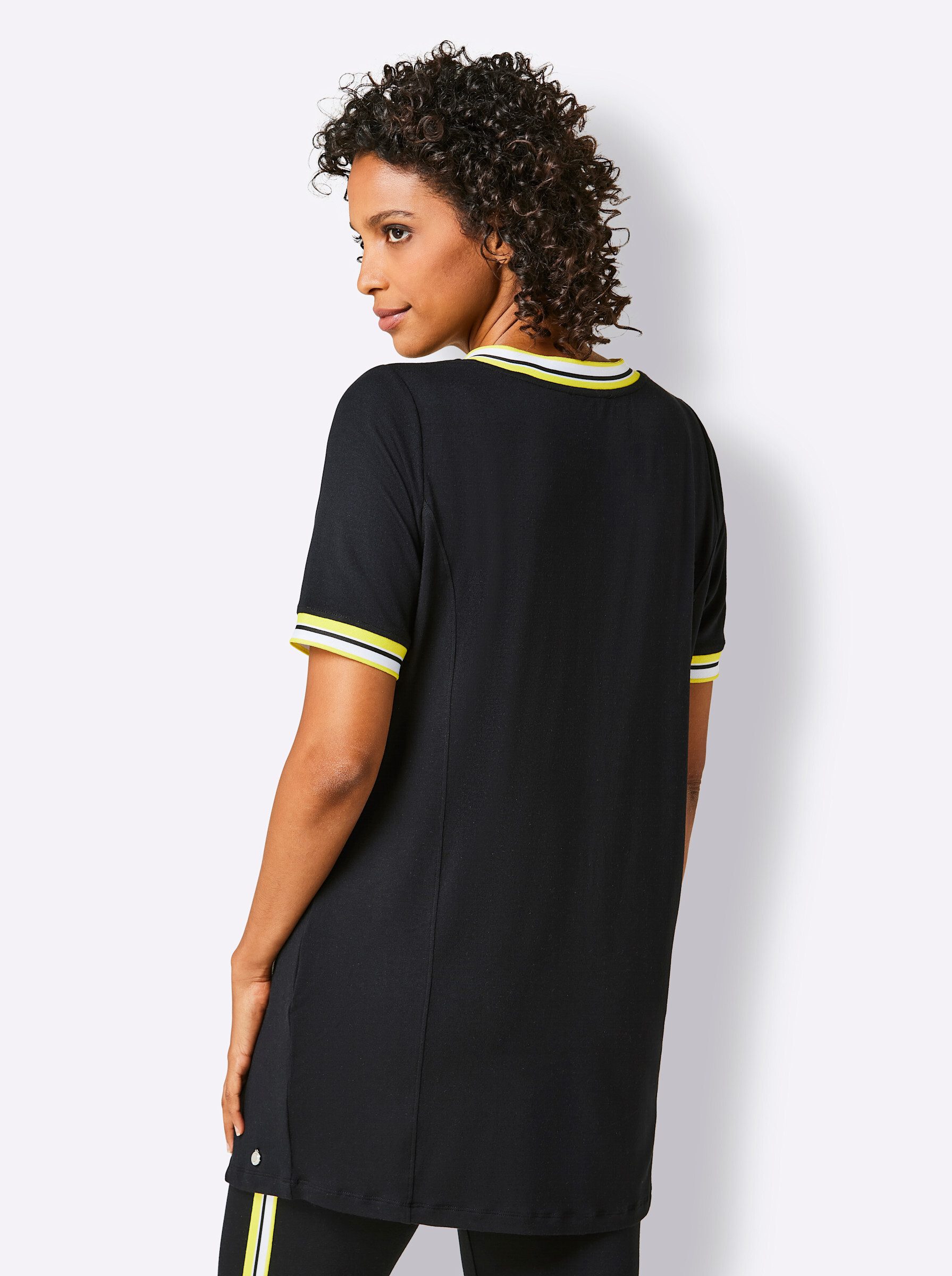 Kurzarmshirt "Longshirt" günstig online kaufen