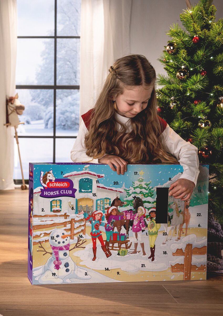 Schleich® Adventskalender HORSE CLUB, Weihnachtliche Schlittenfahrt (99179)