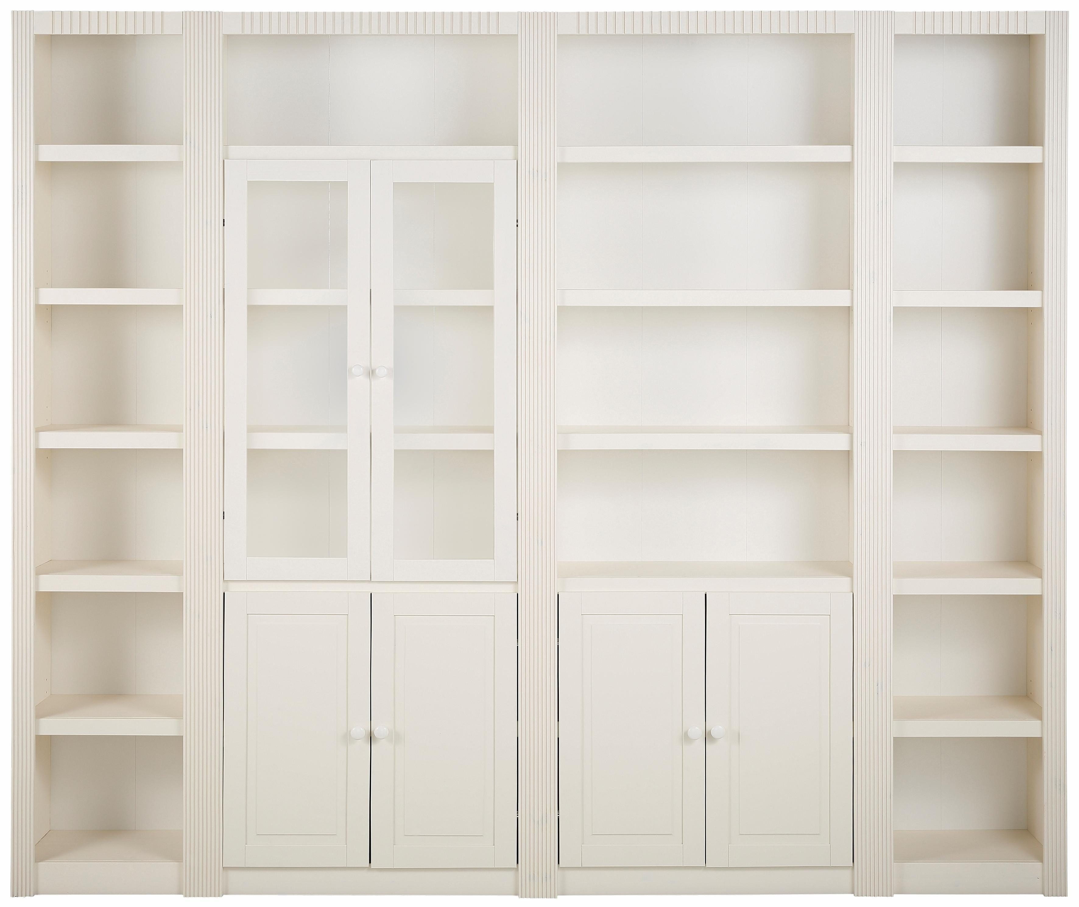 Home affaire Bücherwand Bergen, aus Kiefernholz, massivem Breite schönen cm weiß 255