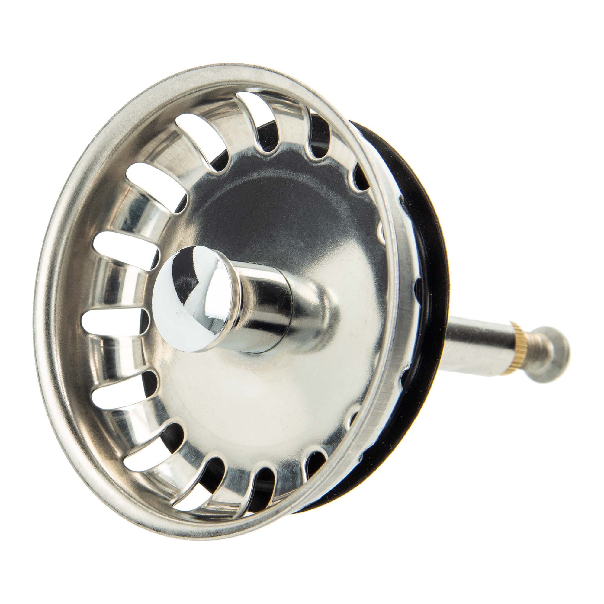 tecuro Siphon Siebkorb Ø 54 mm mit Metall-Führungsstange 8 mm und Höhenverstellung