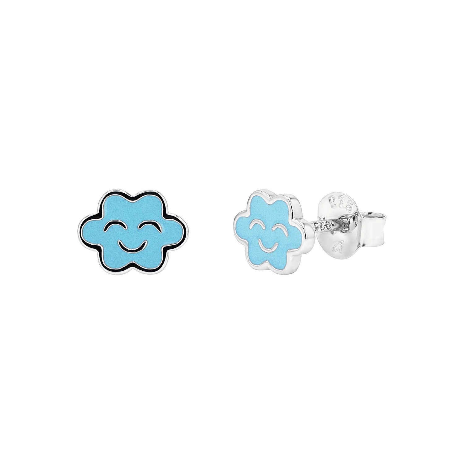Prinzessin Lillifee Paar Ohrstecker Wolke-Motiv, Emaille