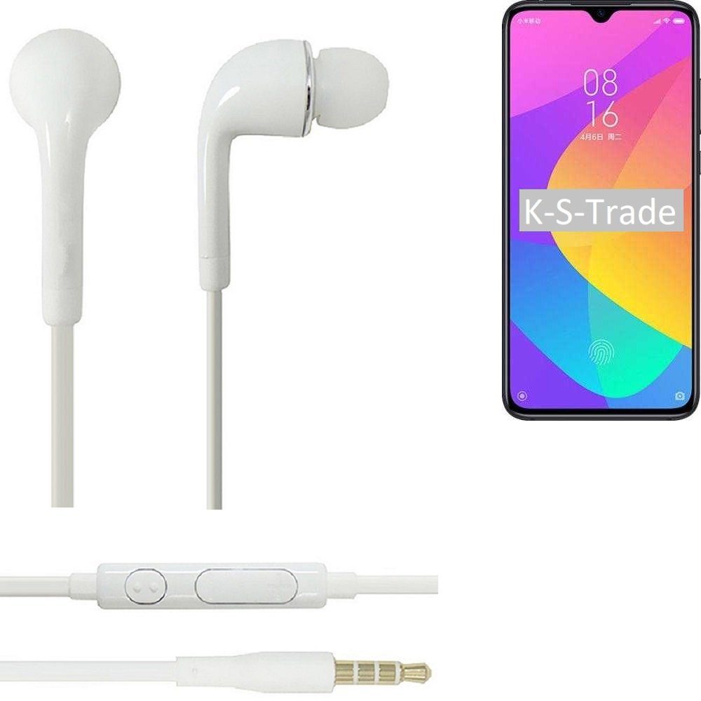 In-Ear-Kopfhörer Mikrofon 3,5mm) 9 u (Kopfhörer Xiaomi K-S-Trade MI weiß mit Headset Lautstärkeregler für Lite