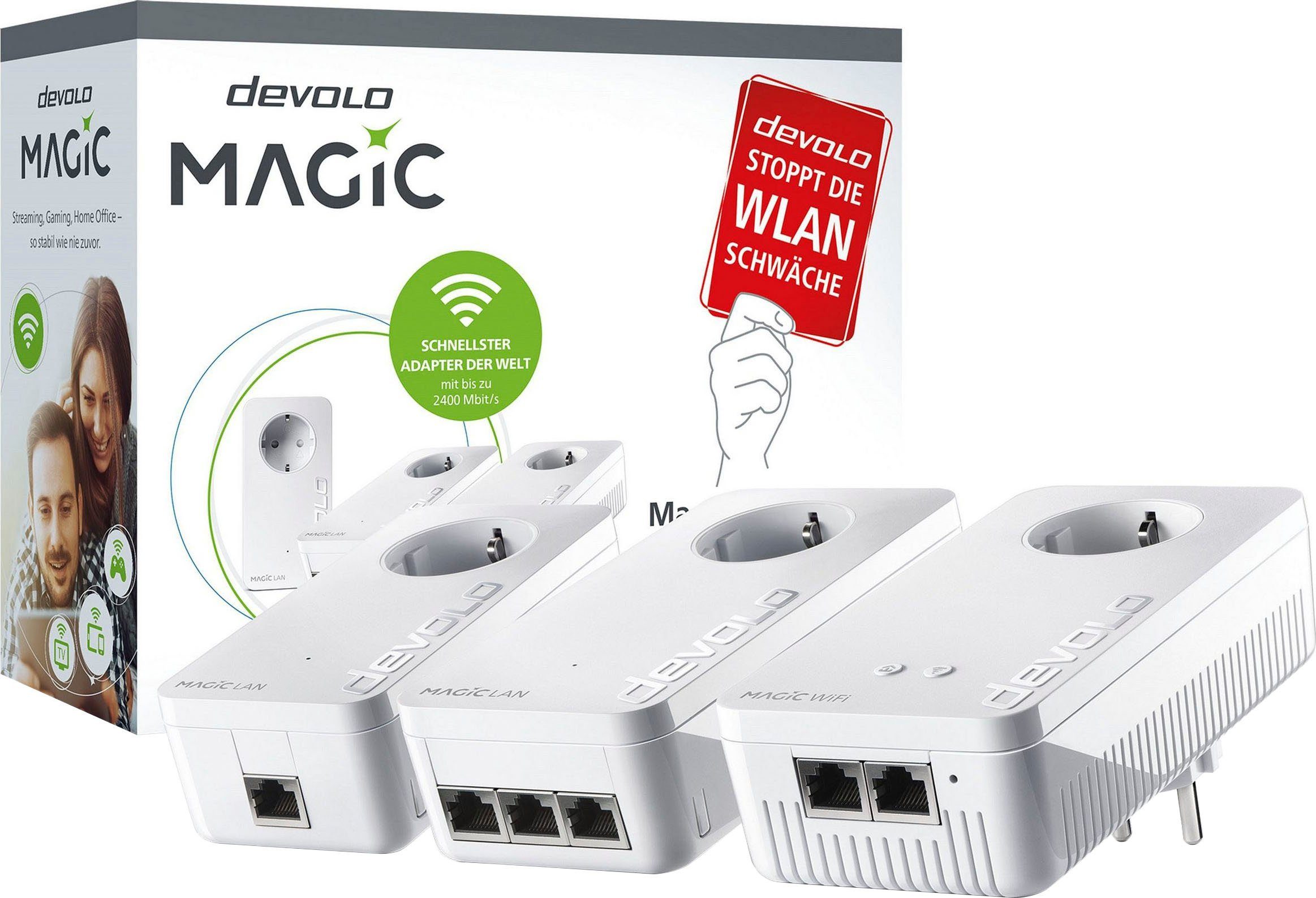 WiFi Kit DEVOLO Netzwerk-Adapter 2 Streaming Magic