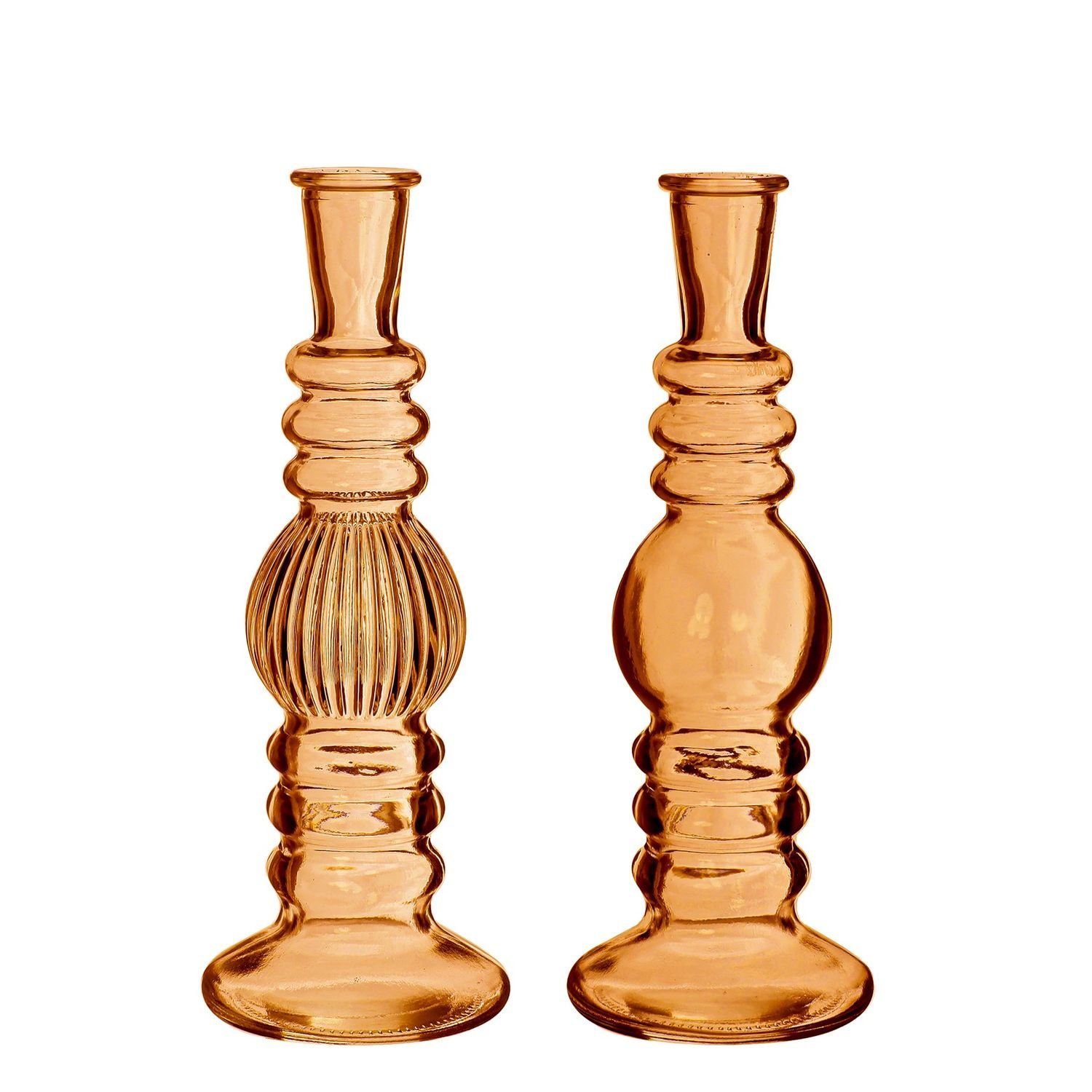 NaDeco Dekovase Glasvase "Florence" in Orange, günstig online kaufen
