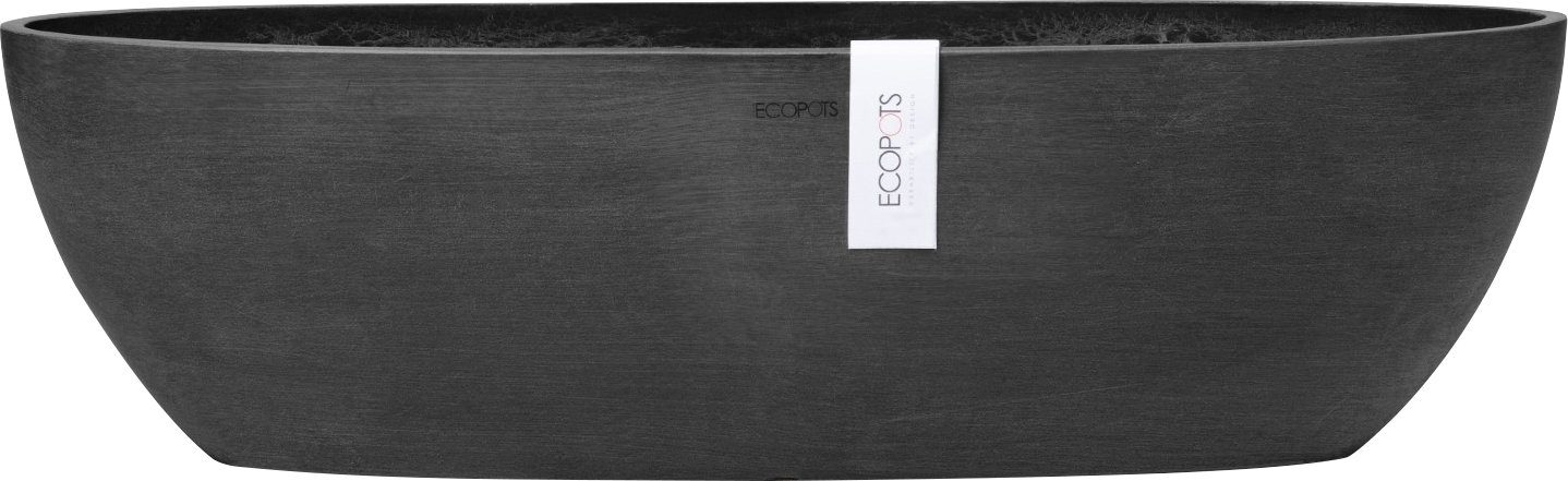 ECOPOTS 14x14x16 Blumentopf Dark SOFIA Grey, LONG cm BxTxH: