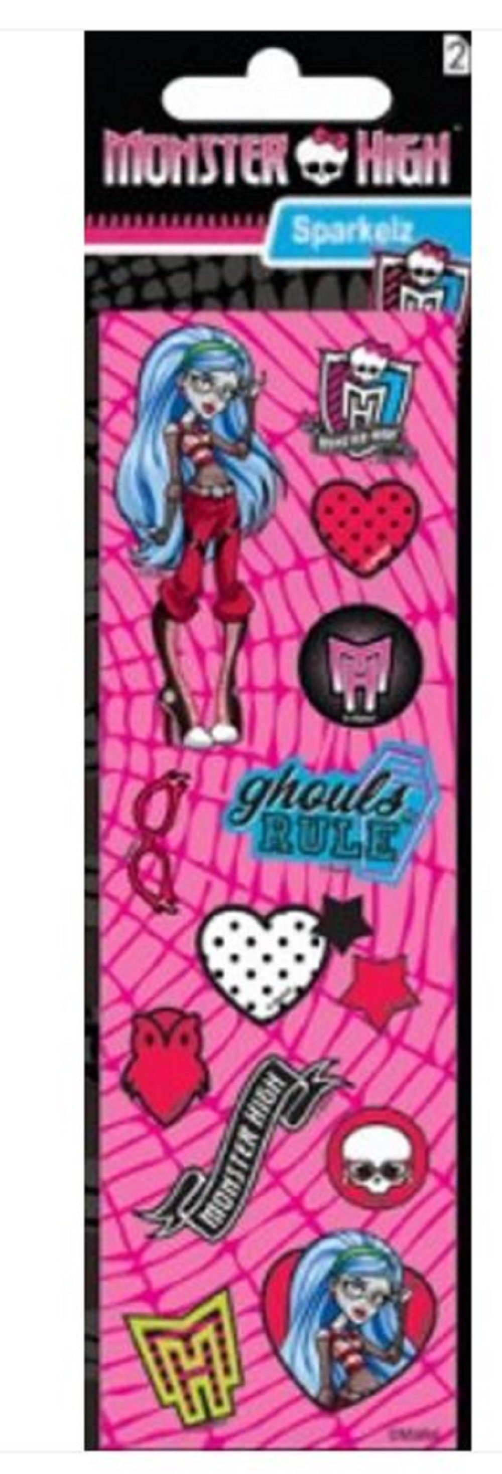 Trendhaus Sticker Monster High Aufkleber Popz -4 fach sortiert- Mitgebsel, (1-tlg)