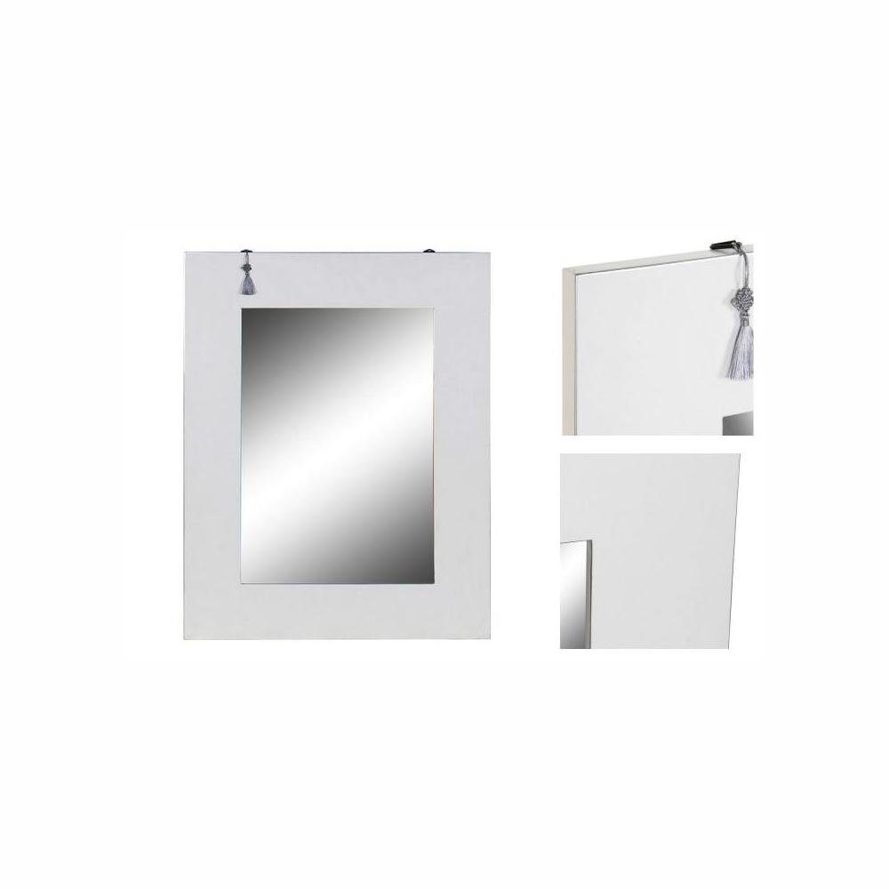 DKD Home Decor Spiegel Wandspiegel Dekodonia Orientalisch Weiß Tanne 70 x 2 x 90 cm
