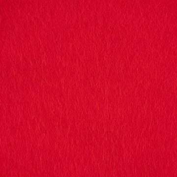 SCHÖNER LEBEN. Stoff Kreativstoff Filz 1,5mm Stärke einfarbig rot 90cm Breite