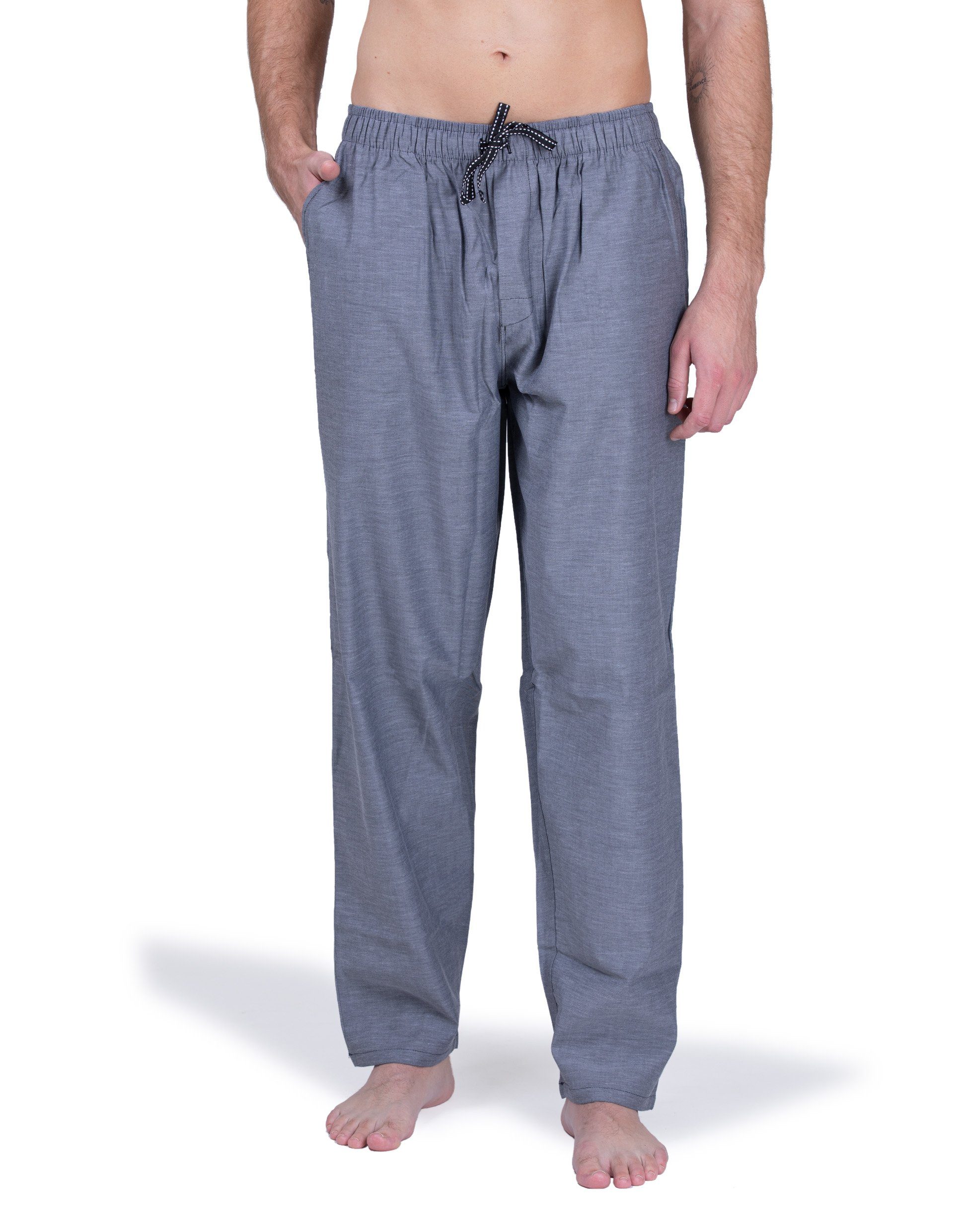 Moonline Schlafhose Herren Webhose Freizeithose Loungewear günstig online kaufen