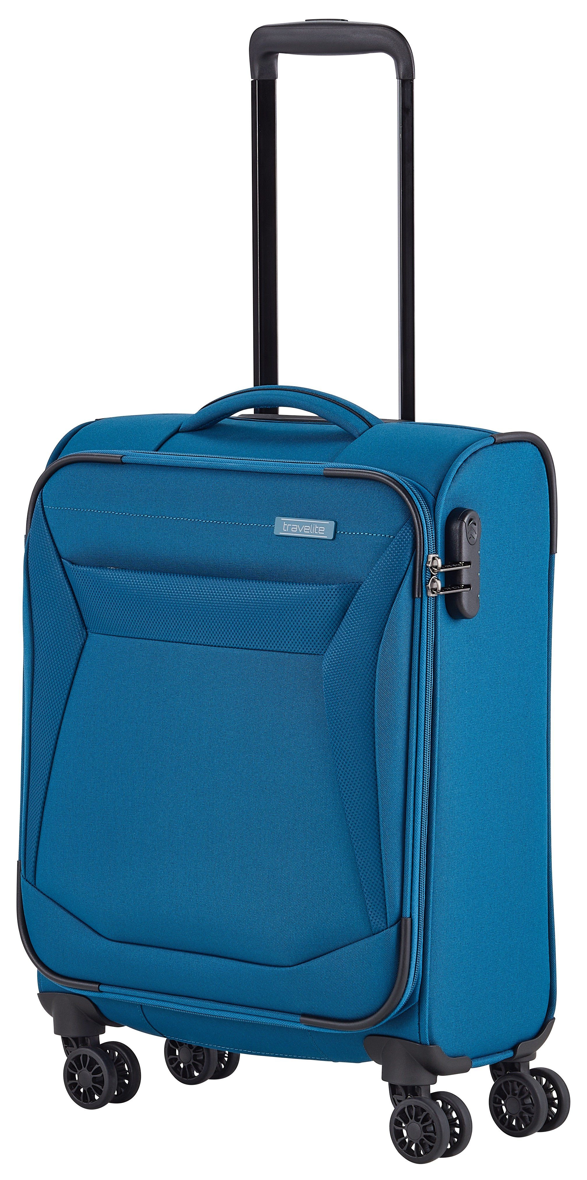 travelite Weichgepäck-Trolley CHIOS Reisekoffer, 4 Rollen, TSA-Schloss – flexibles Reisegepäck