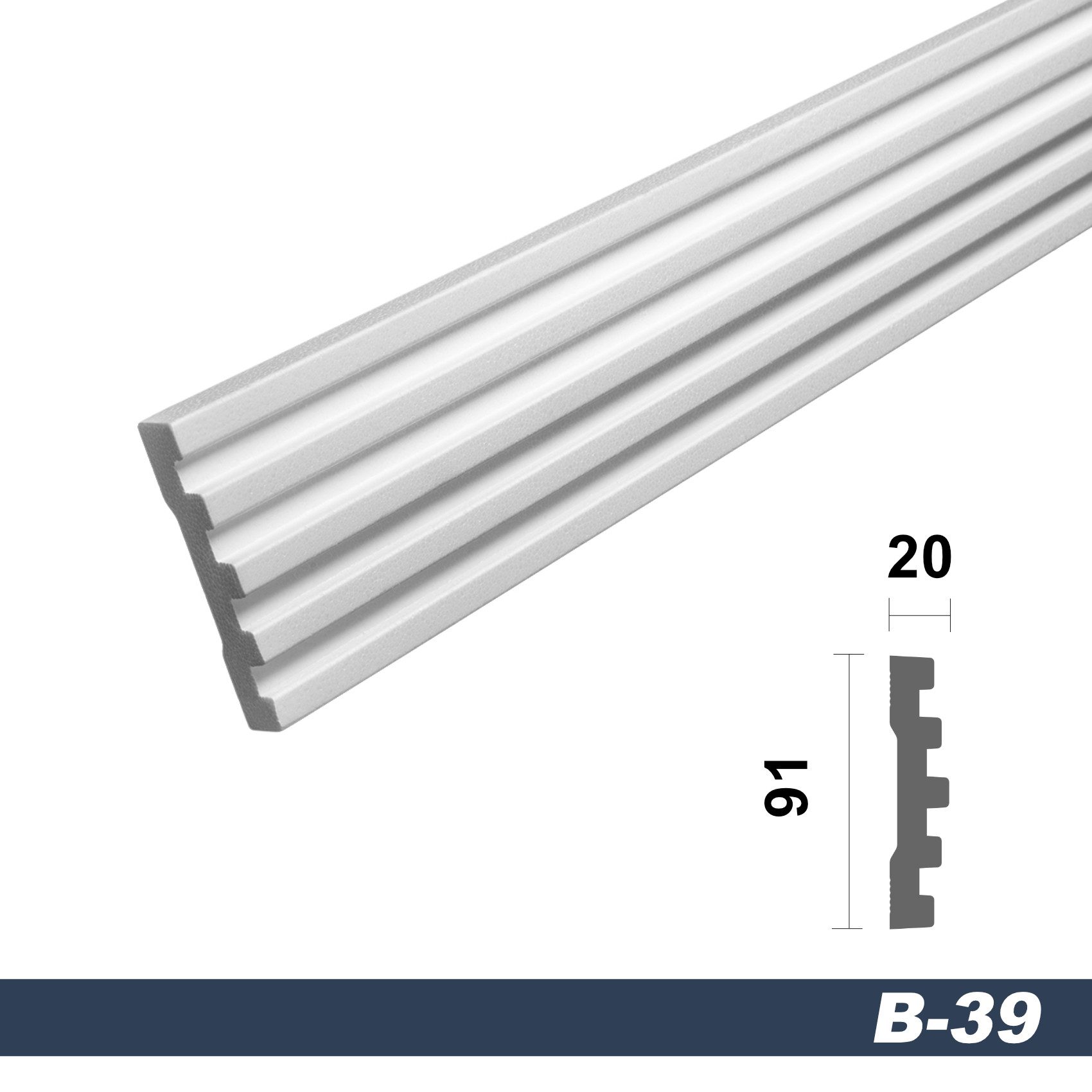 marbet design Stuckleiste B-39, 20 Meter, günstig online kaufen