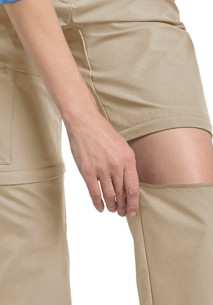 Jack Wolfskin Zip-off-Hose PICO TRAIL ZIP OFF PANTS W mit Zip-off-Funktion, atmungsaktiv, schnell trocknend, windabweisend