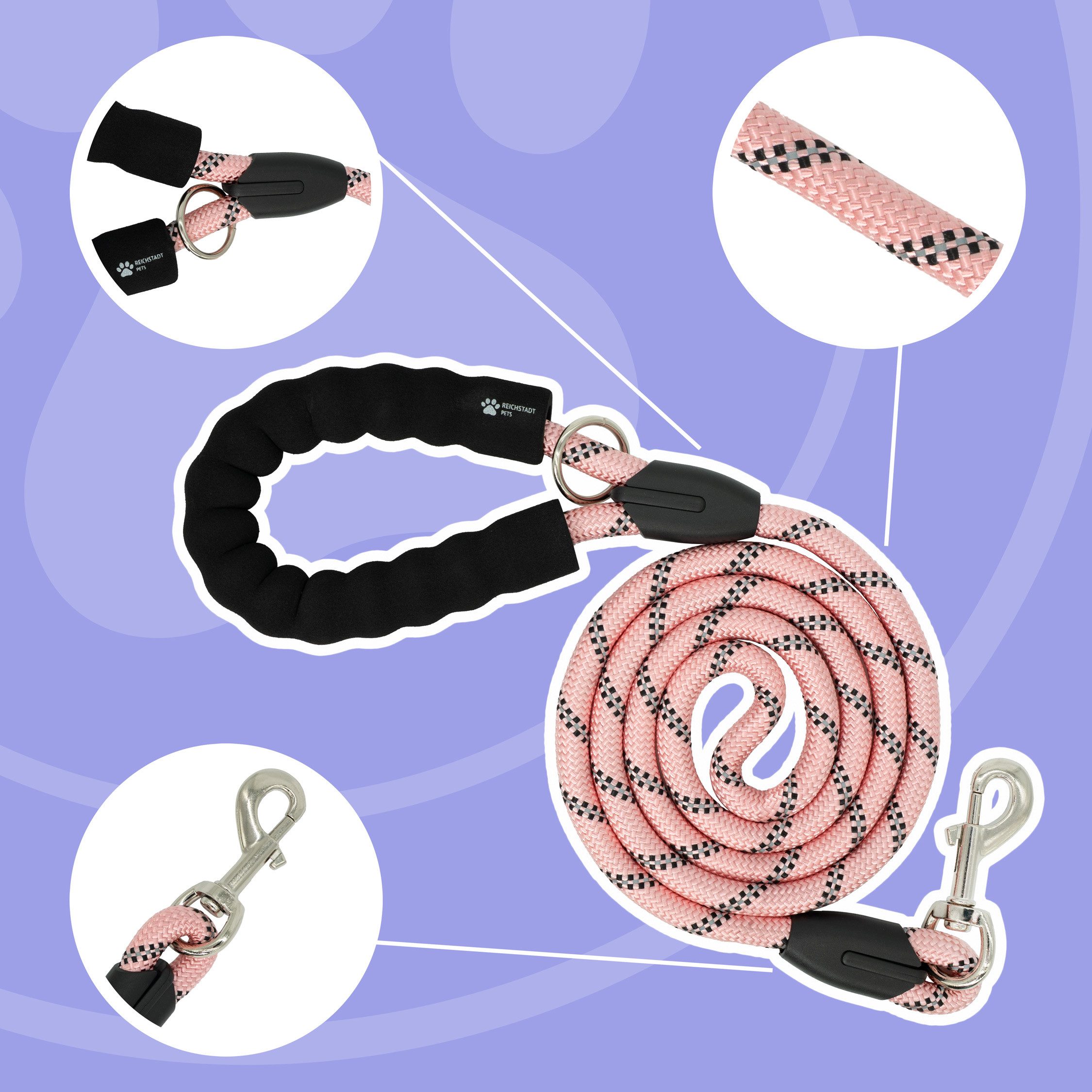 Reichstadt Hunde-Geschirr RS Pets Hundegeschirr & Leinen Set 25RSP083-4, Polyester, atmungsaktives Netzgewebe und robuster Oxford-Stoff