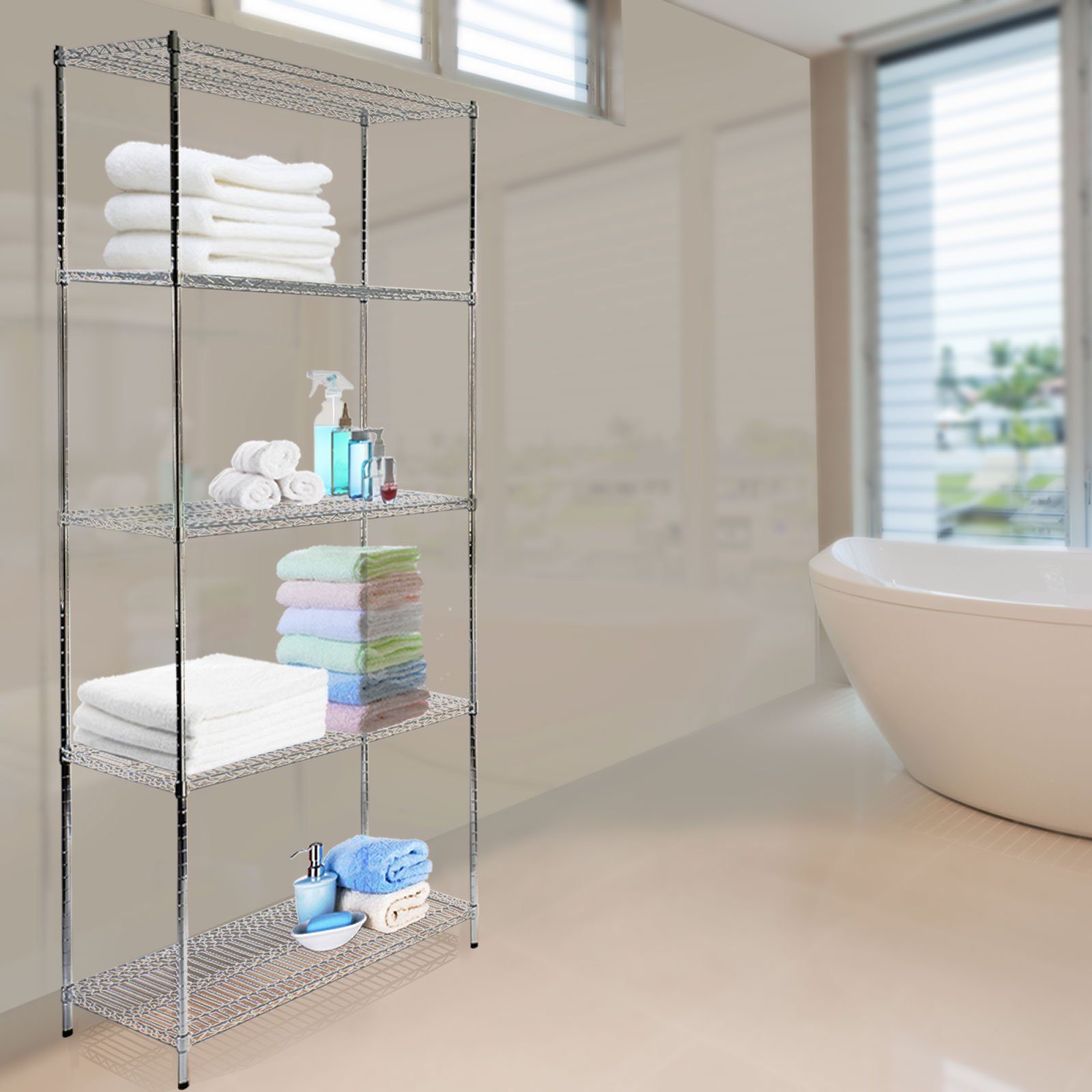 casa pura Regal Everest, Gitterregal in 7 Größen, Standregal aus Stahl, 5 B günstig online kaufen