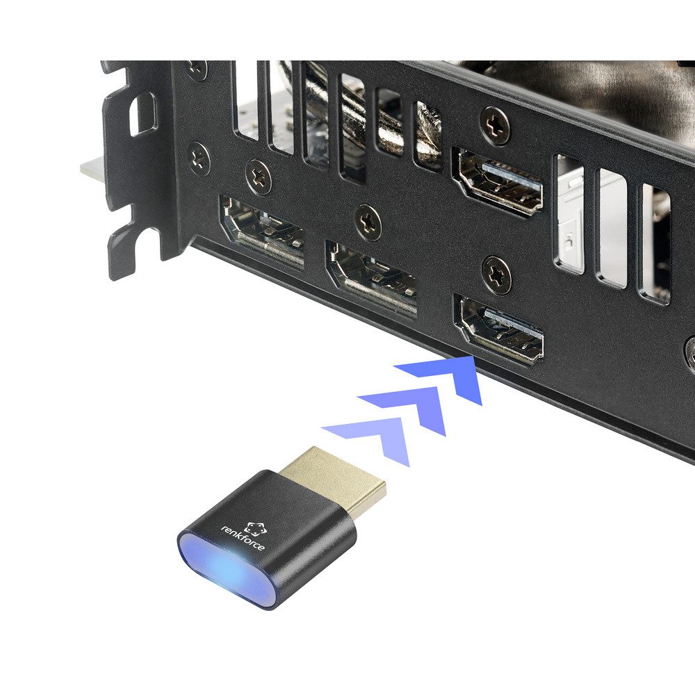 Renkforce Renkforce RF-6685716 HDMI EDID Emulator Schwarz 4K UHD TV-Adapter
