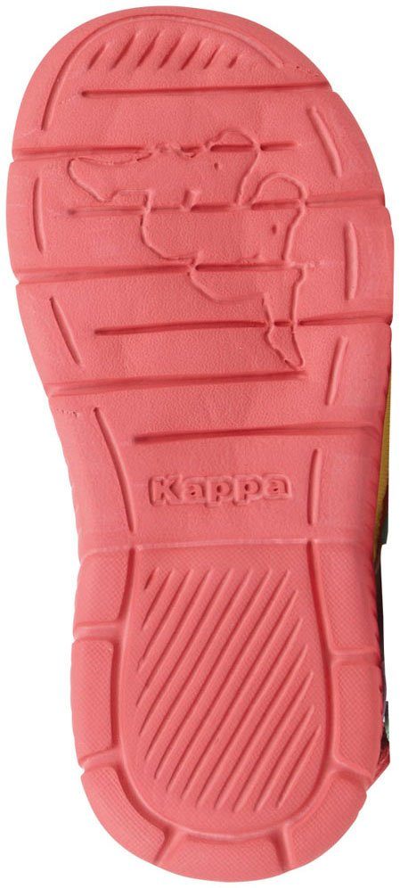 Kappa Sandale mit gelb-koralle Klettverschluss