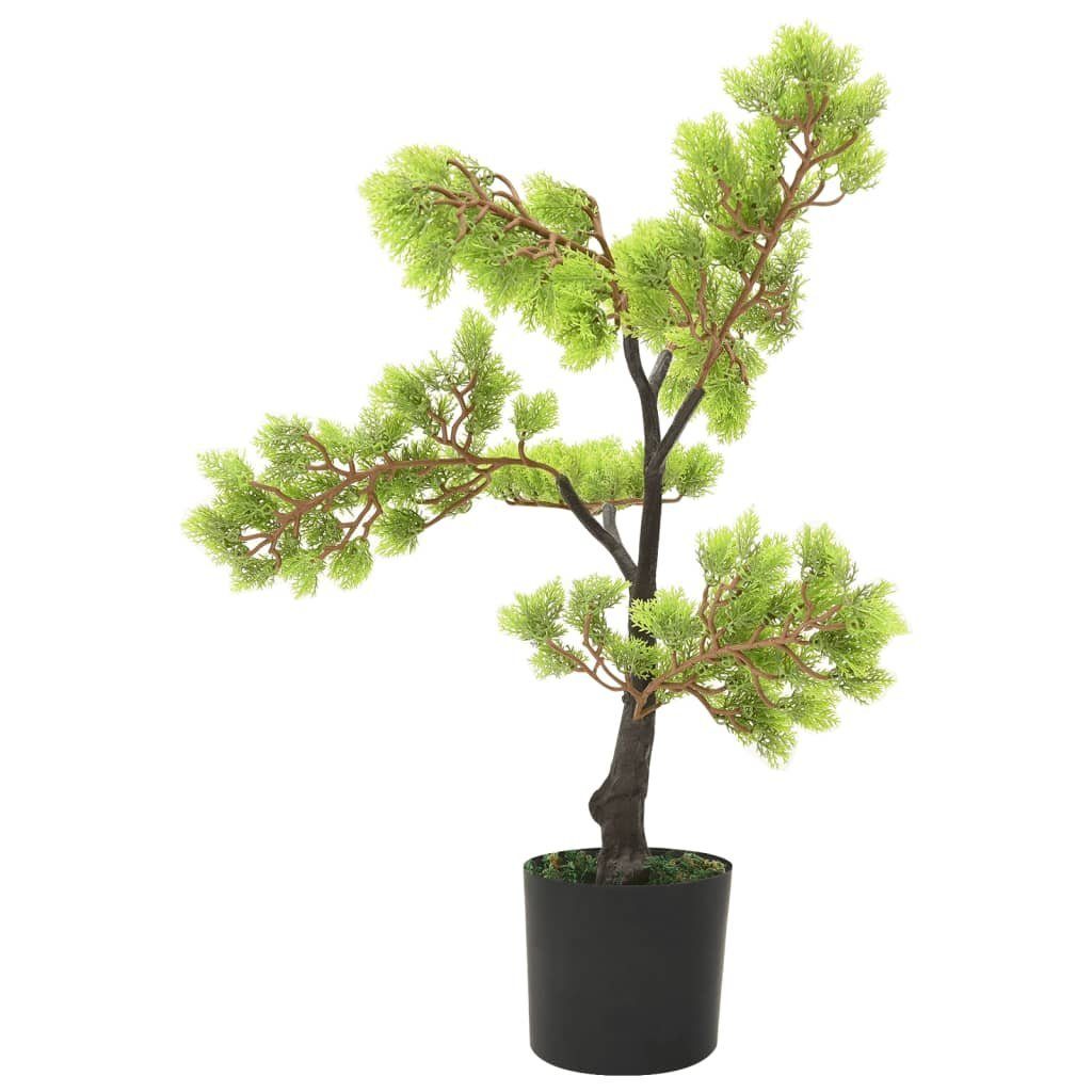 vidaXL, realistisch cm Künstlicher mit ec, 60 Zypresse Bonsai Künstliche cm Höhe Pflanze Topf Grün Zimmerpflanze 0