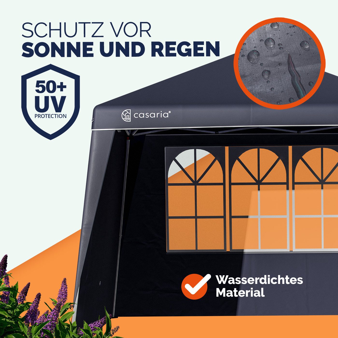 Casaria Pavillon, 2er Set Seitenwände für günstig online kaufen
