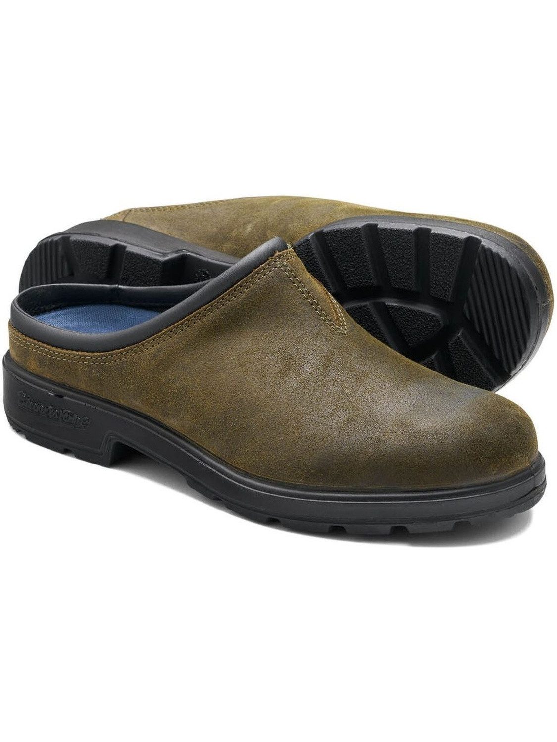 Blundstone 2423 Dark Olive Waxed Suede (Originals Clogs) Stiefel