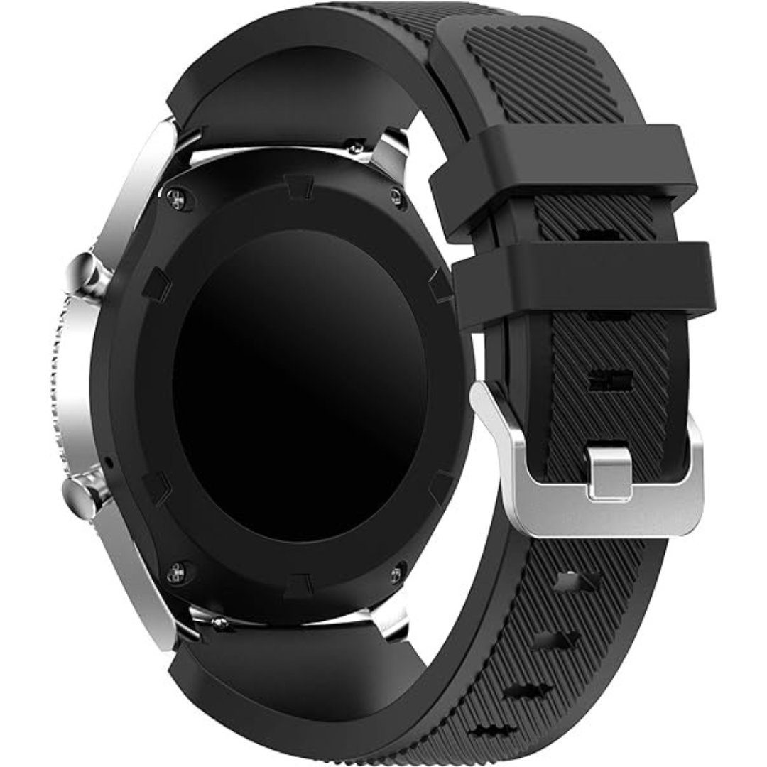 SmartUP Uhrenarmband Galaxy / Pro S3 Samsung S2 4 / Frontier Gear #1 Watch Schwarz Für 5 Classic 6