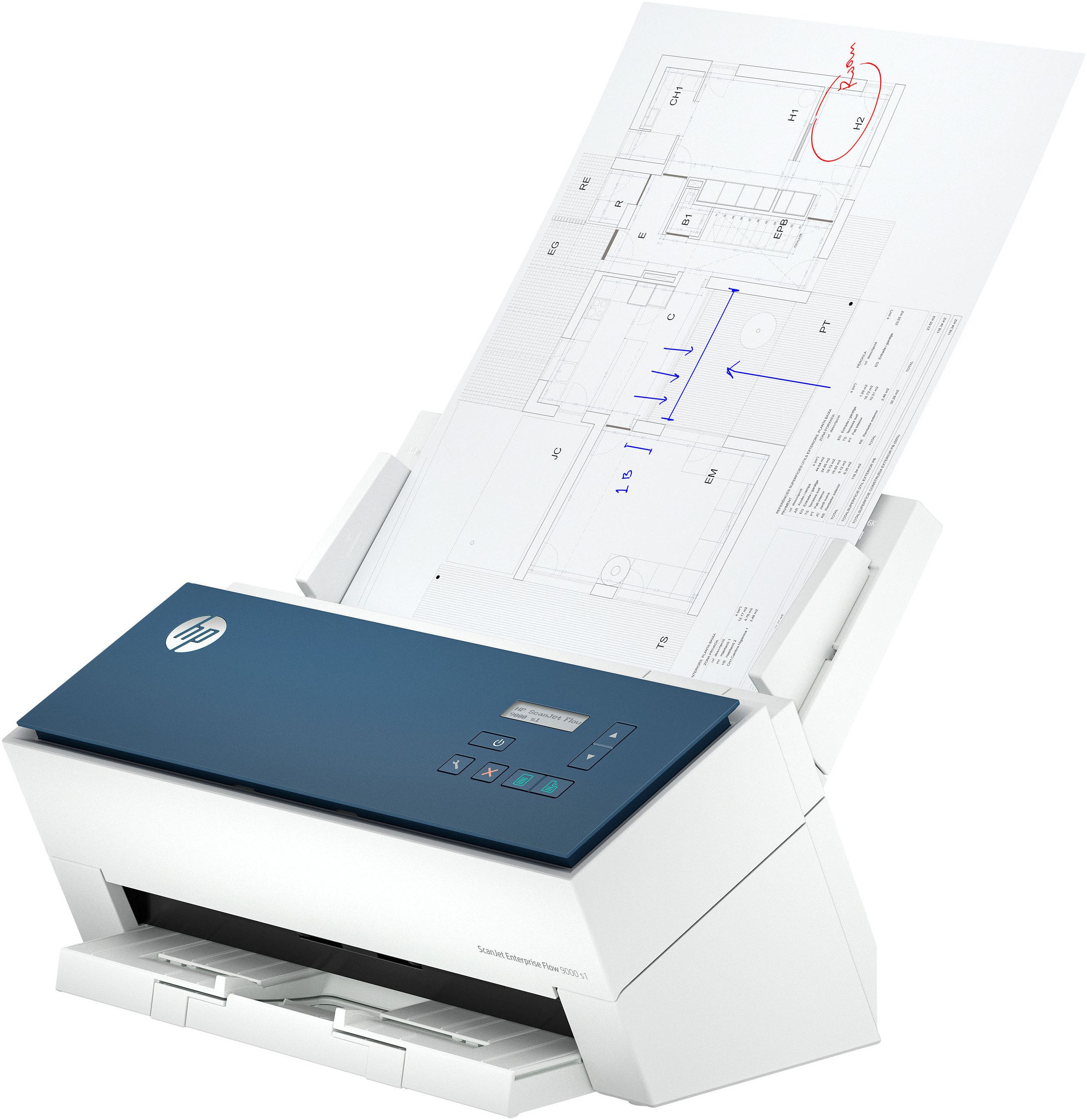 HP ScanJet Enterprise Flow 9000 s1 Scanner