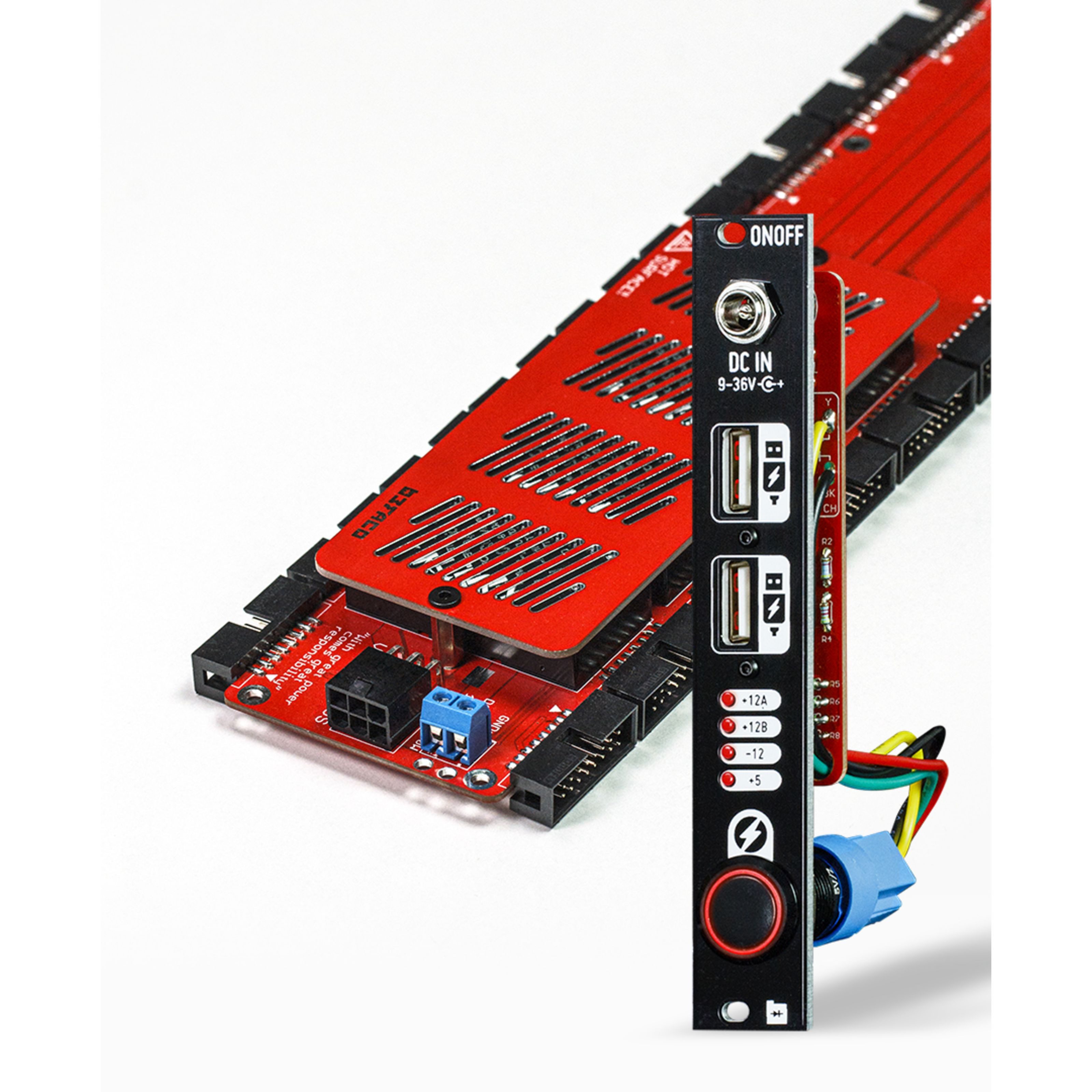 MUSIC STORE Synthesizer (9HE Modular Case Trolley Bus Modular Synthesizer Gehäuse-Set 312 TE/HP 3 Reihen Eurorack Case Befaco Netzteil, Modular Synthesizer, Modular-Synth-Gehäuse), Modular Synthesizer Gehäuse, Eurorack Case, Befaco Netzteil