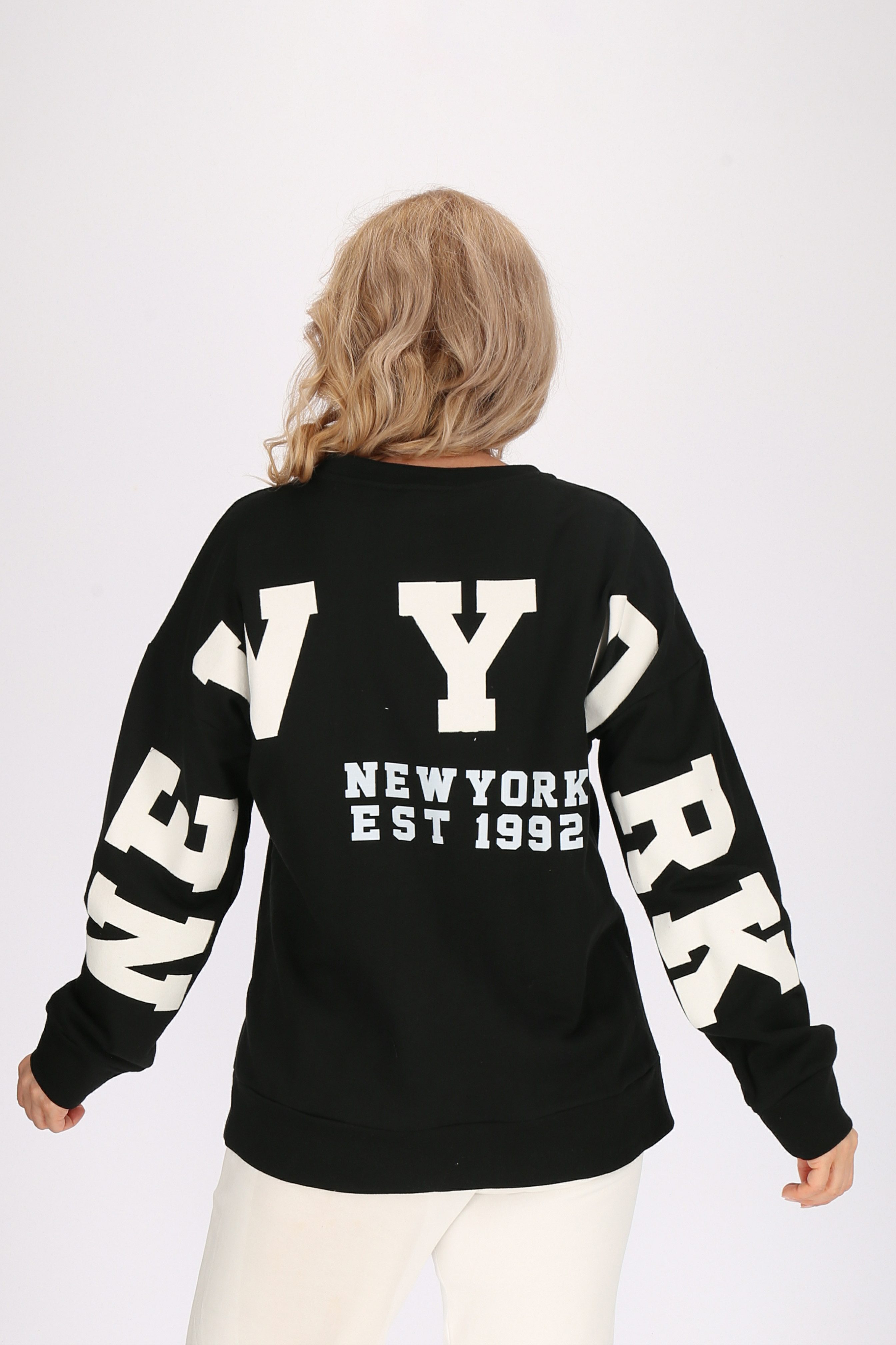 Worldclassca Sweatshirt Worldclassca Oversized Sweatshirt NEW YORK Langarmshirt Puli Oberteil