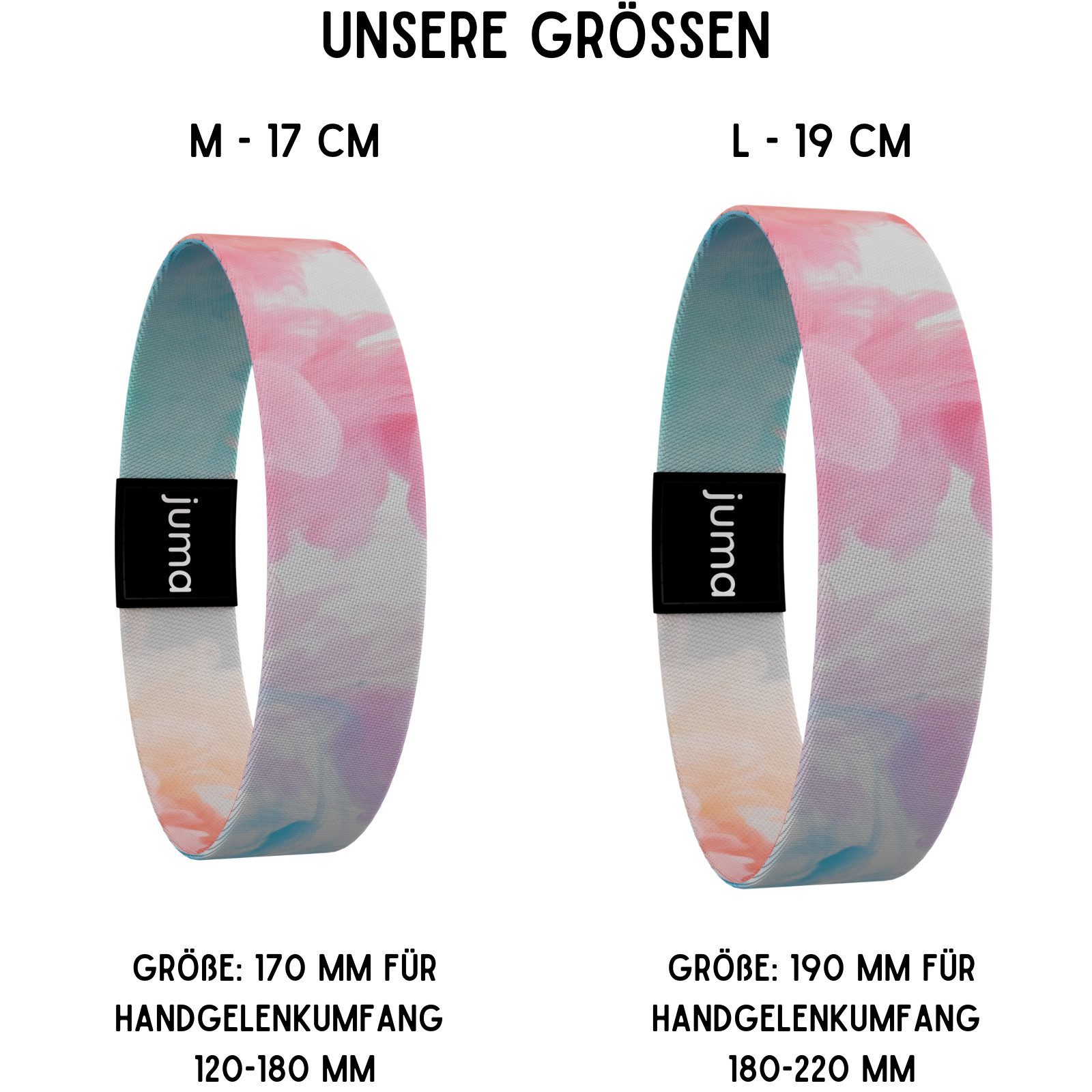 juma Armband glaubensband - Set Stärke - Motivations-Armbänder - Aus Stoff