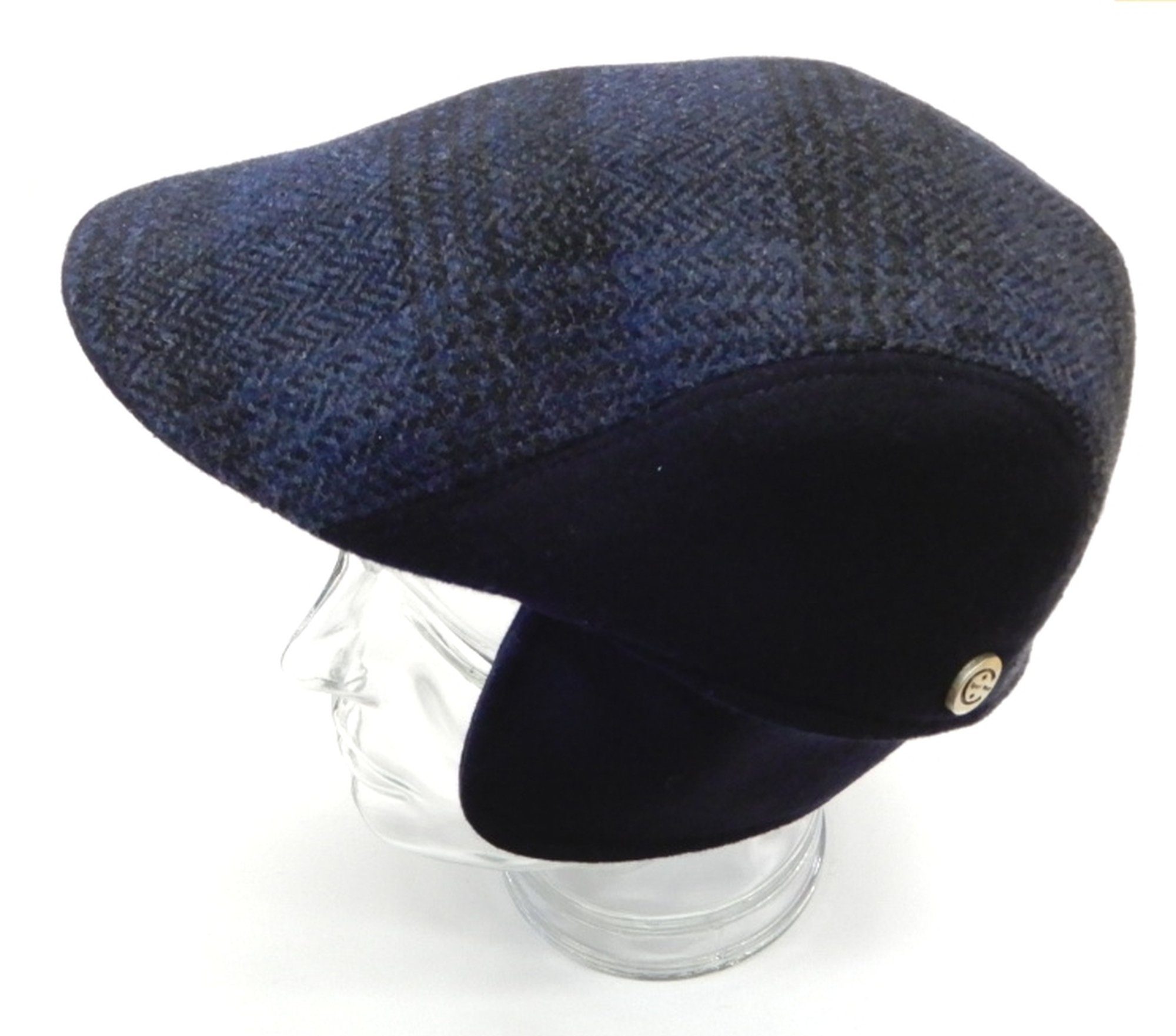 Chaplino Flat Cap mit Ohrenklappen praktischen dunkelblau