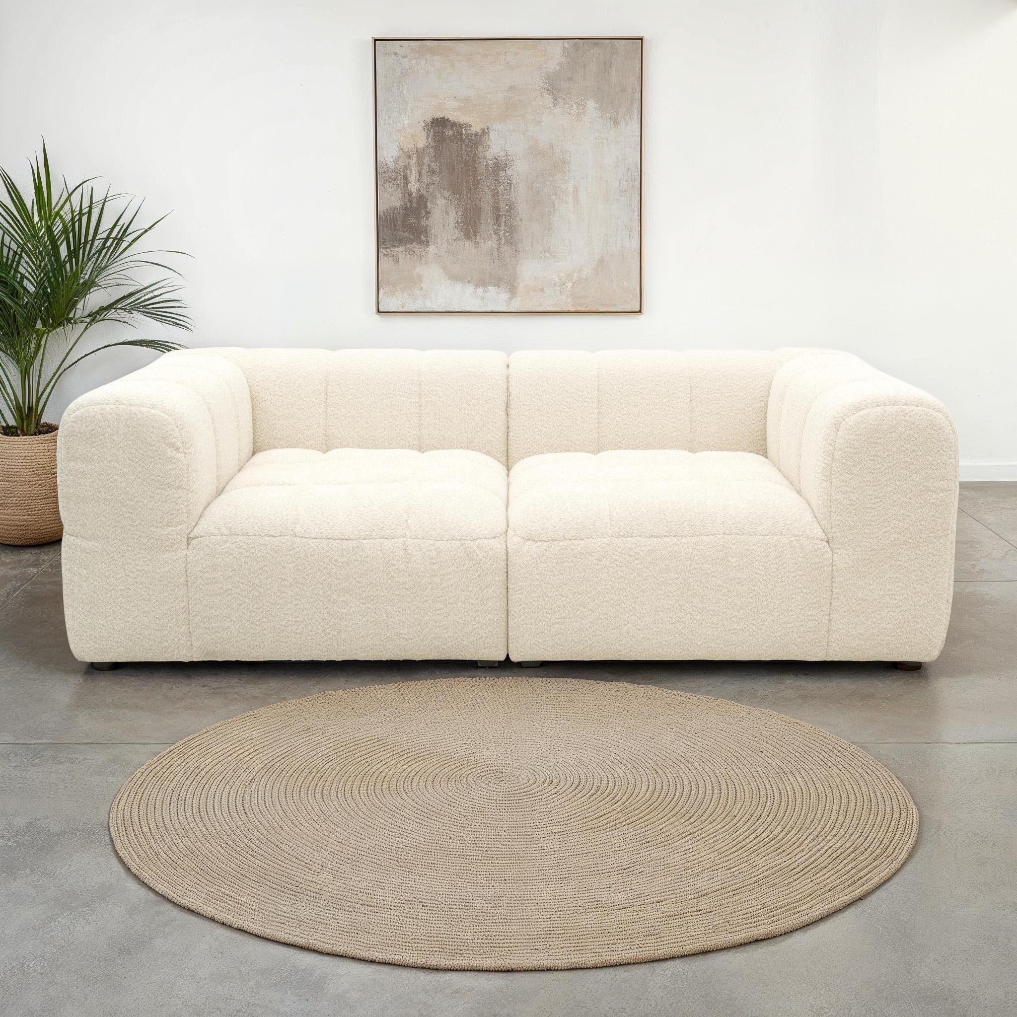 DOMO collection Big-Sofa Ghent Megasofa in 2 Breiten, modern, 2 Teile, Mit Taschenfederkern und Kassettensteppung