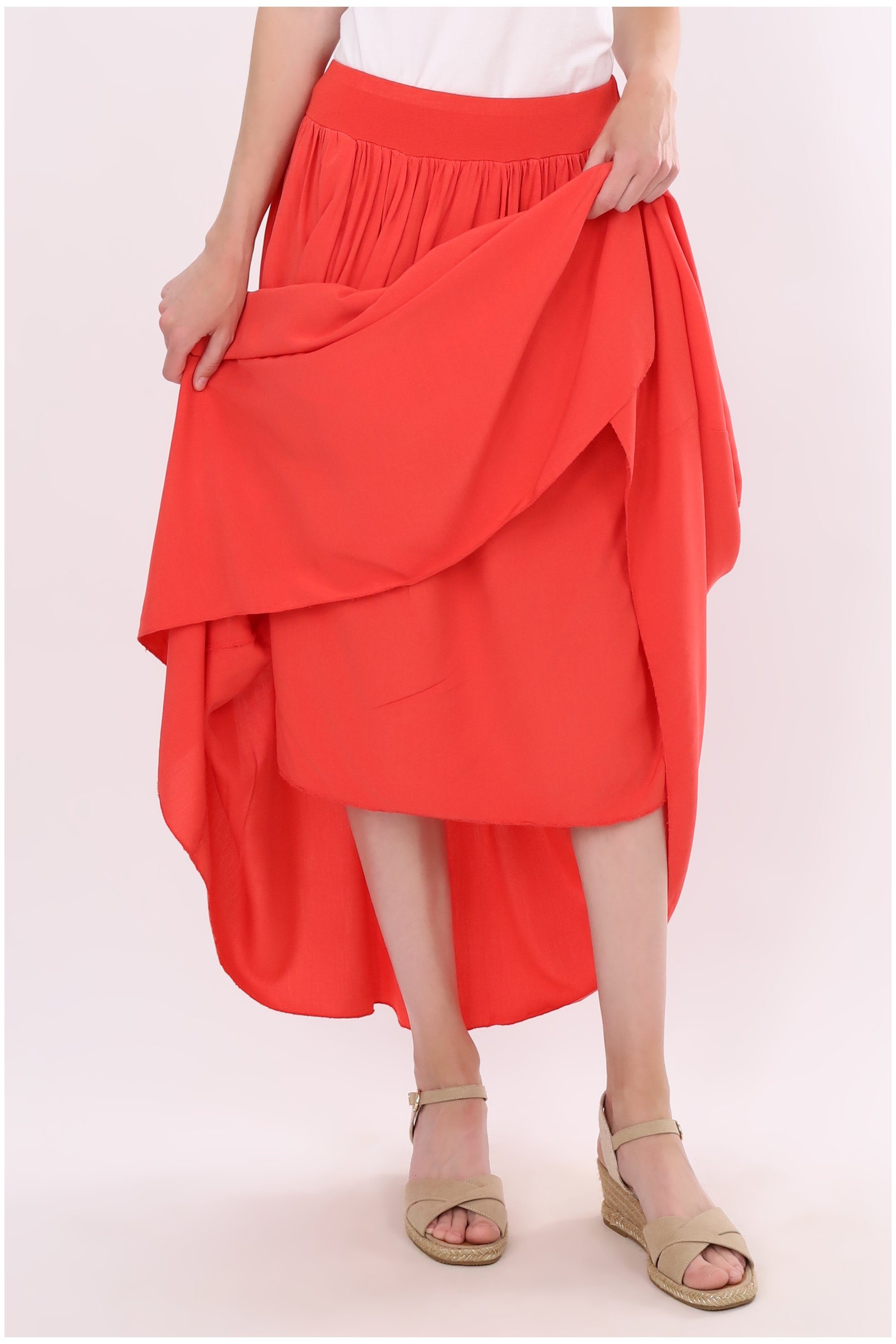 malito more than fashion Sommerrock 2203 leichter eleganter Sommer Rock