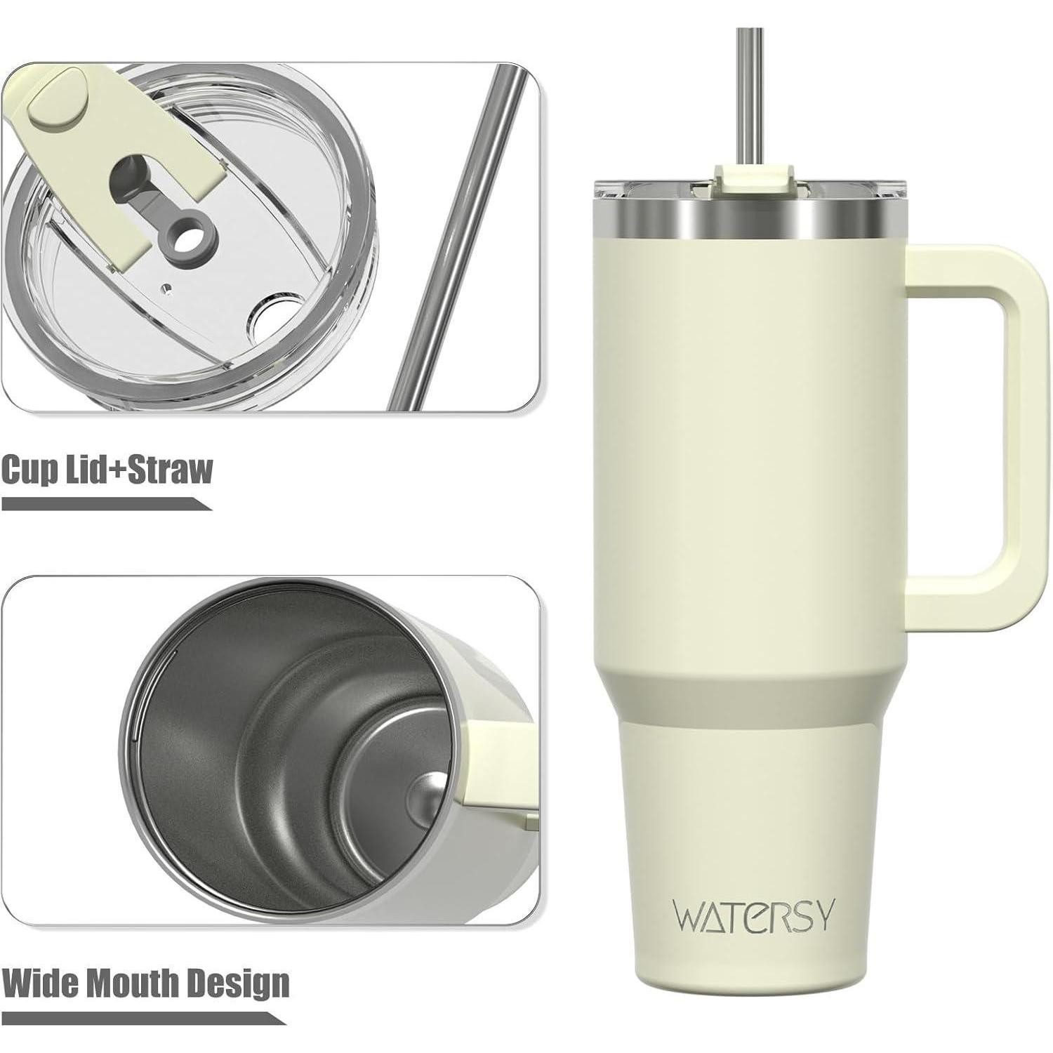 LuxusKollektion Thermobecher WATERSY 40oz Kaffeebecher to Go Thermobecher Doppelwandiger Edelstahl