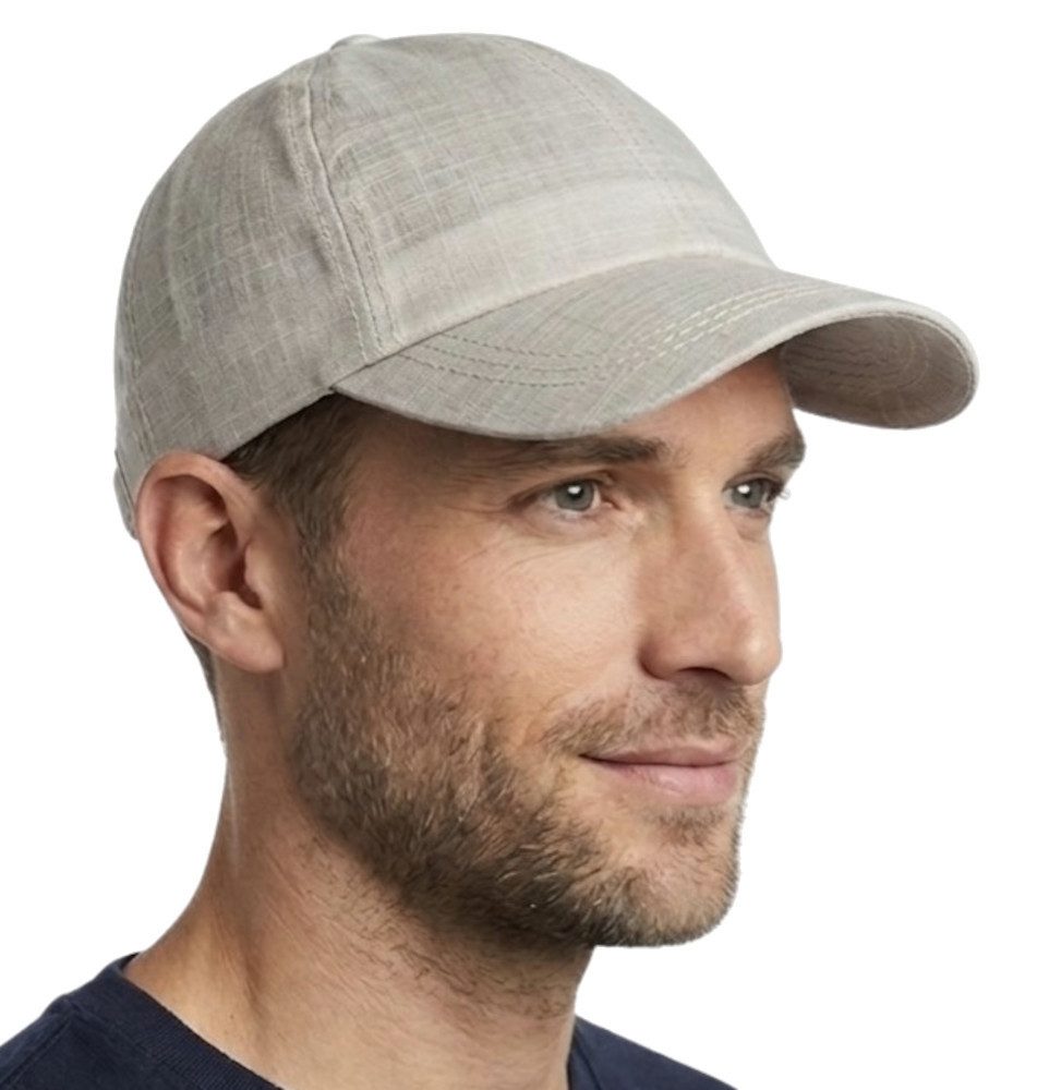Cool4 Schirmmütze Basecap Leinen UV-Schutz Verstellbar