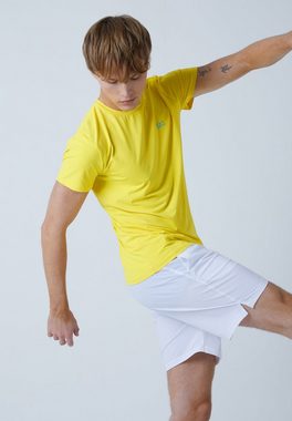 SPORTKIND Funktionsshirt Tennis T-Shirt Rundhals Herren & Jungen gelb