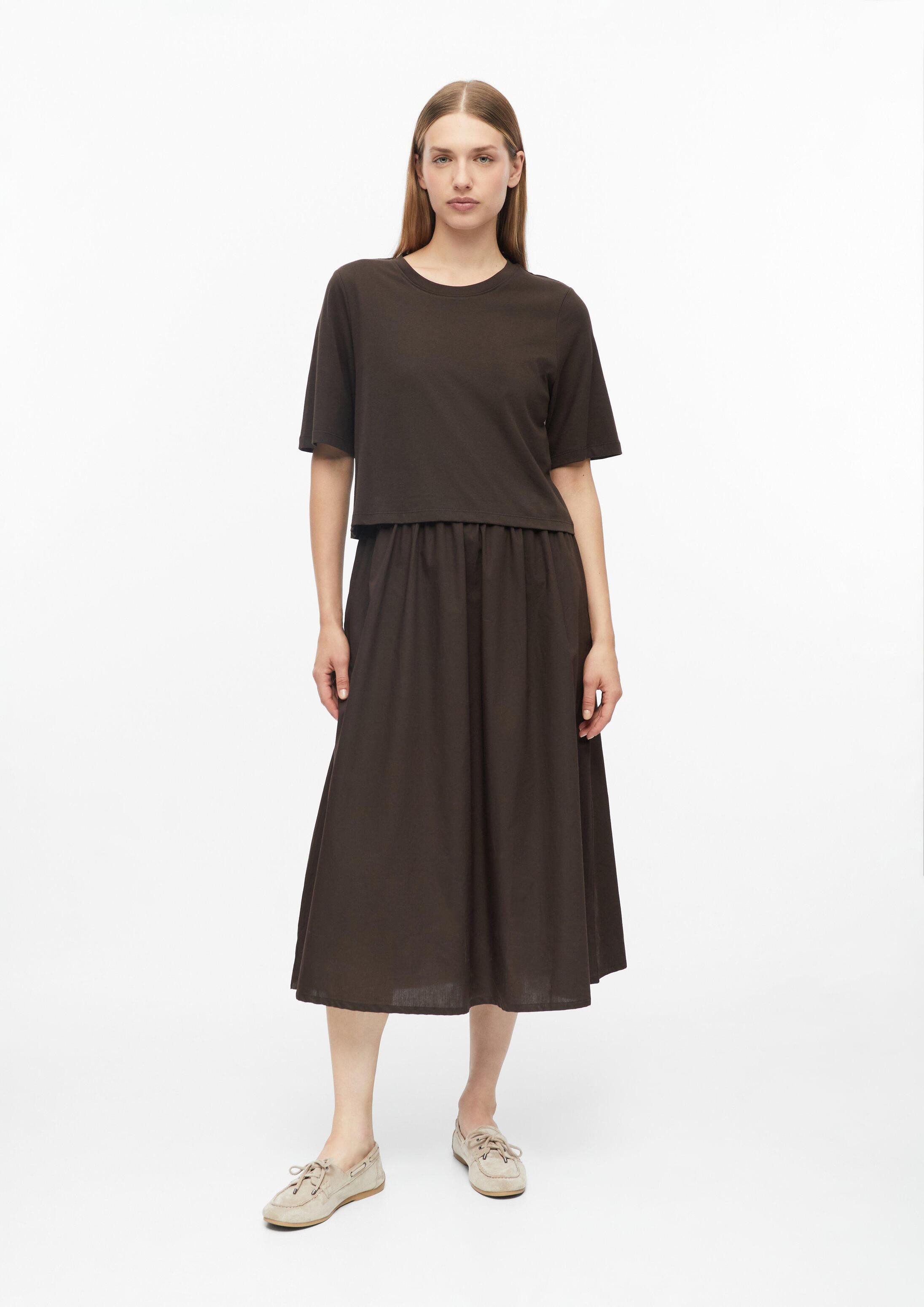 s.Oliver Midikleid Kleid Midikleid im Fabricmix mit Eingrifftaschen