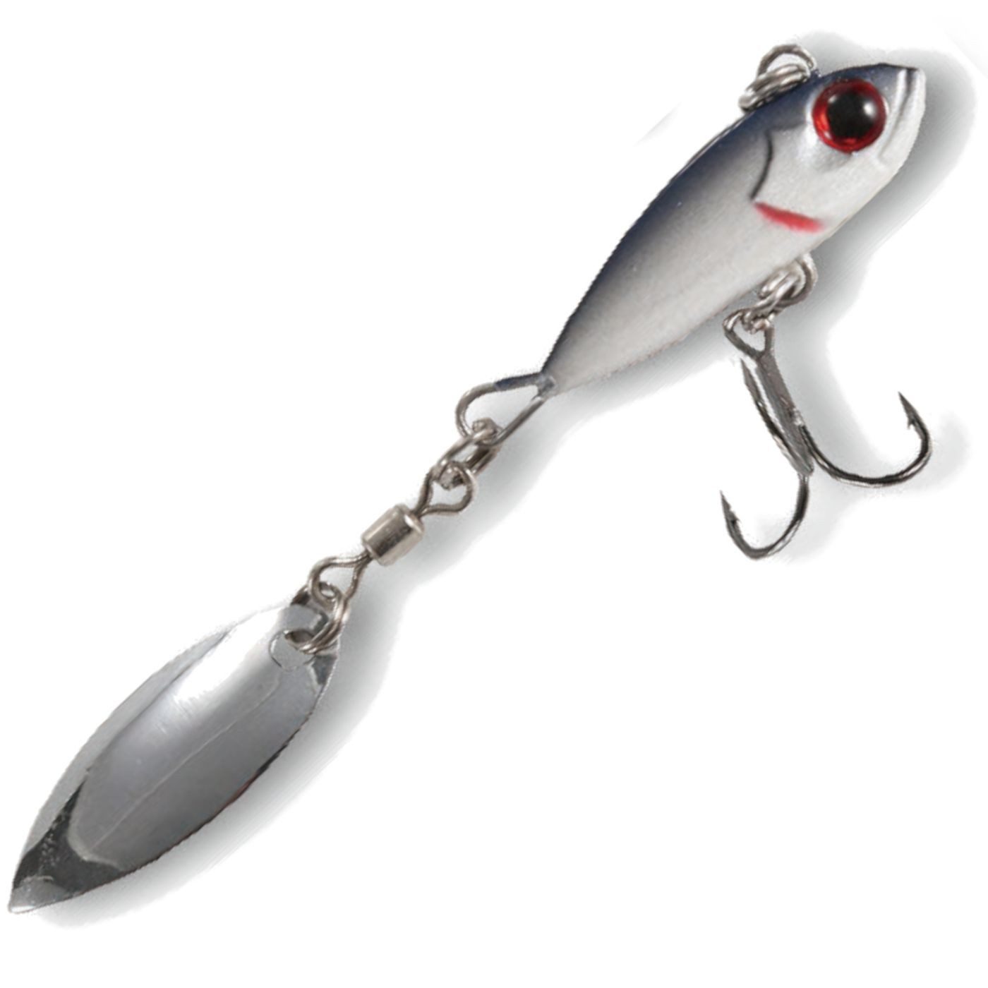 Kunstköder Paladin TF Double Trouble Spin Light 7cm 5g Bleikopfspinner