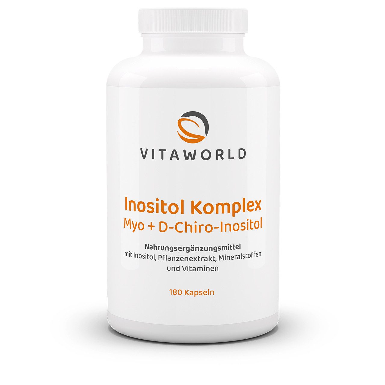 vitaworld Inositol Komplex - Myo+D-Chiro-Inositol plus Mönchspfeffer Kapseln, 180 St., 171.3 g