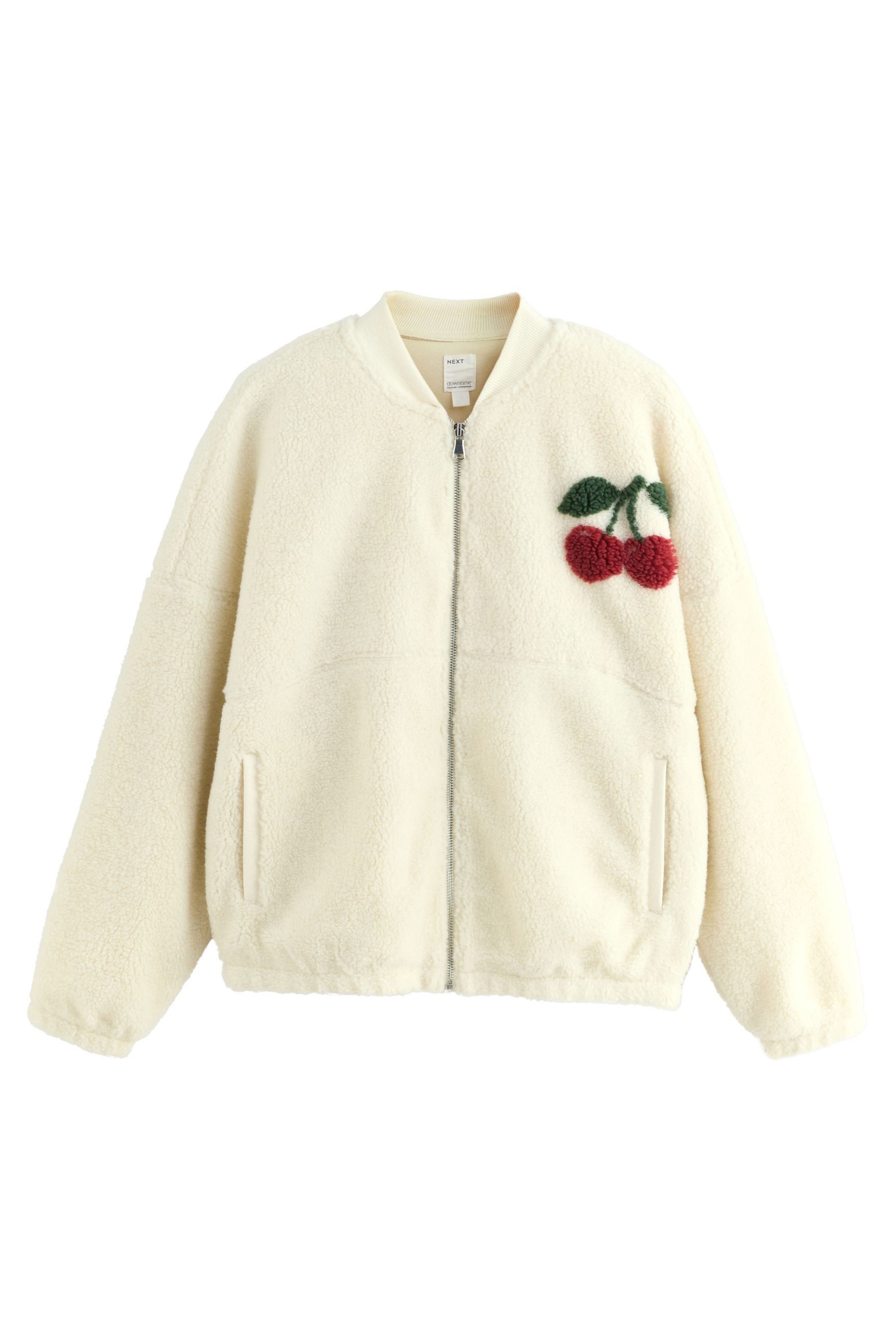 Next Fleecejacke Borg-Fleece mit Reißverschluss (1-St)