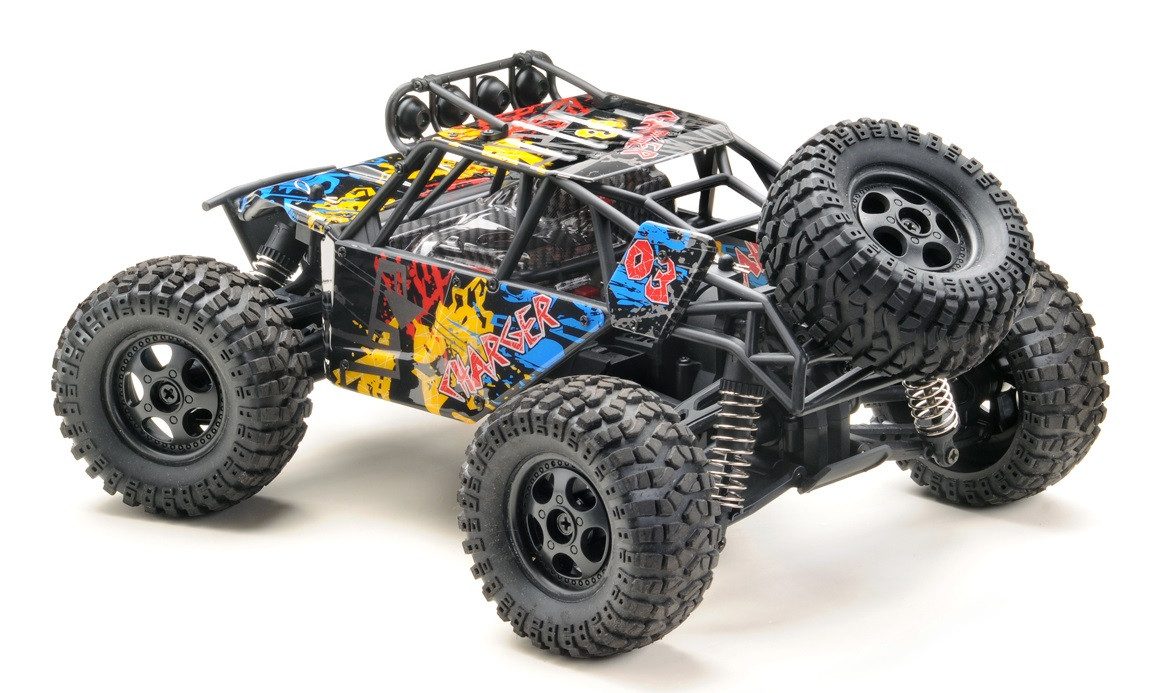 Absima RC-Auto Green Power High Speed Sand Buggy CHARGER (inkl. Akku und Ladekabel, fertig aufgebaut), mit 2,4 GHz Fernsteuerung