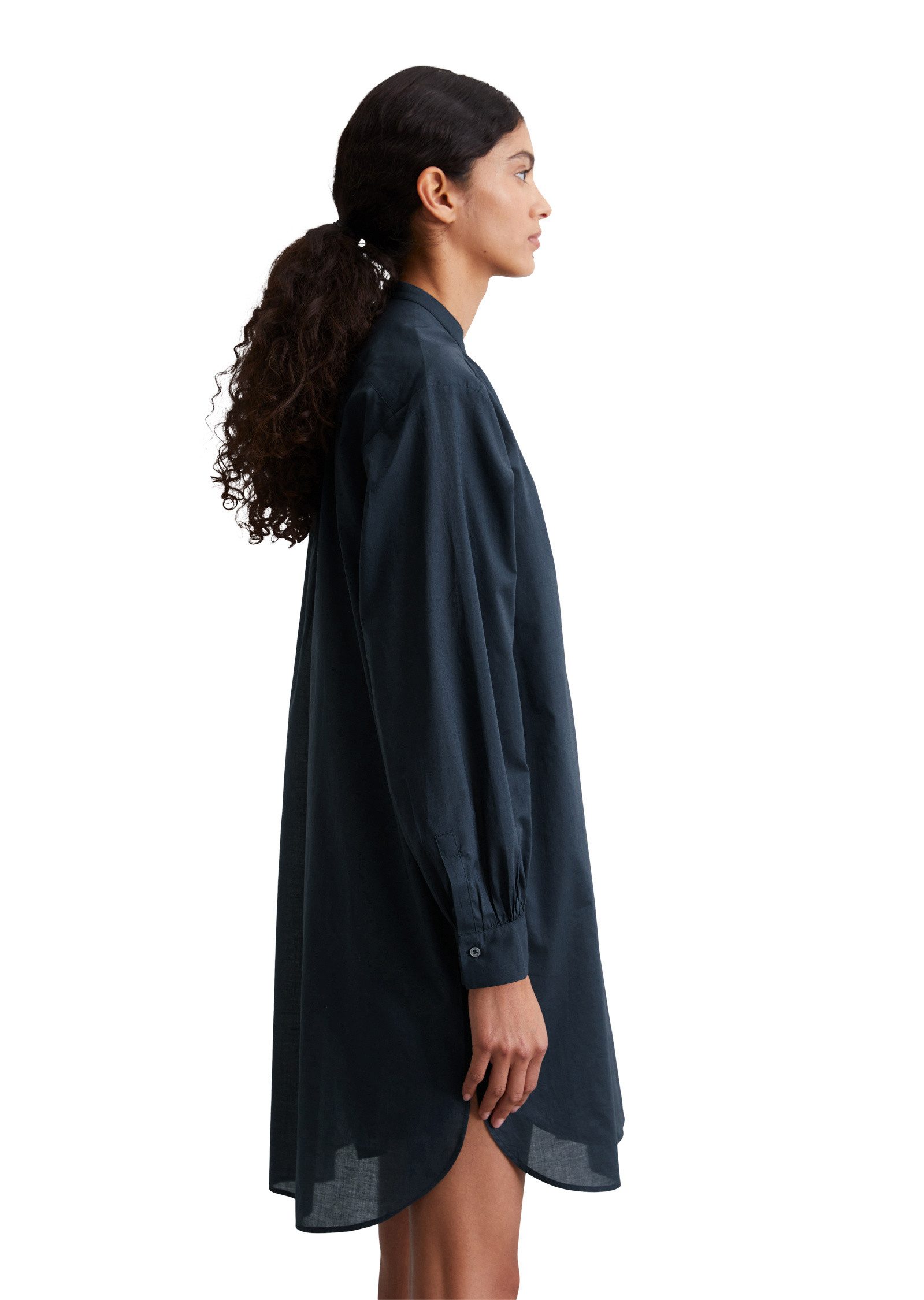 Marc O'Polo Hemdblusenkleid aus leichtem Baumwoll-Voile günstig online kaufen