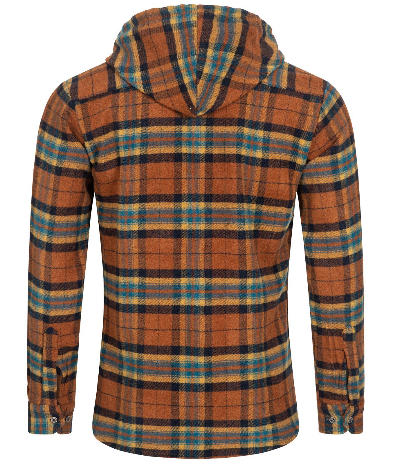 Rock Creek Flanellhemd Herren Hemd Flanellhemd mit Kapuze H-257
