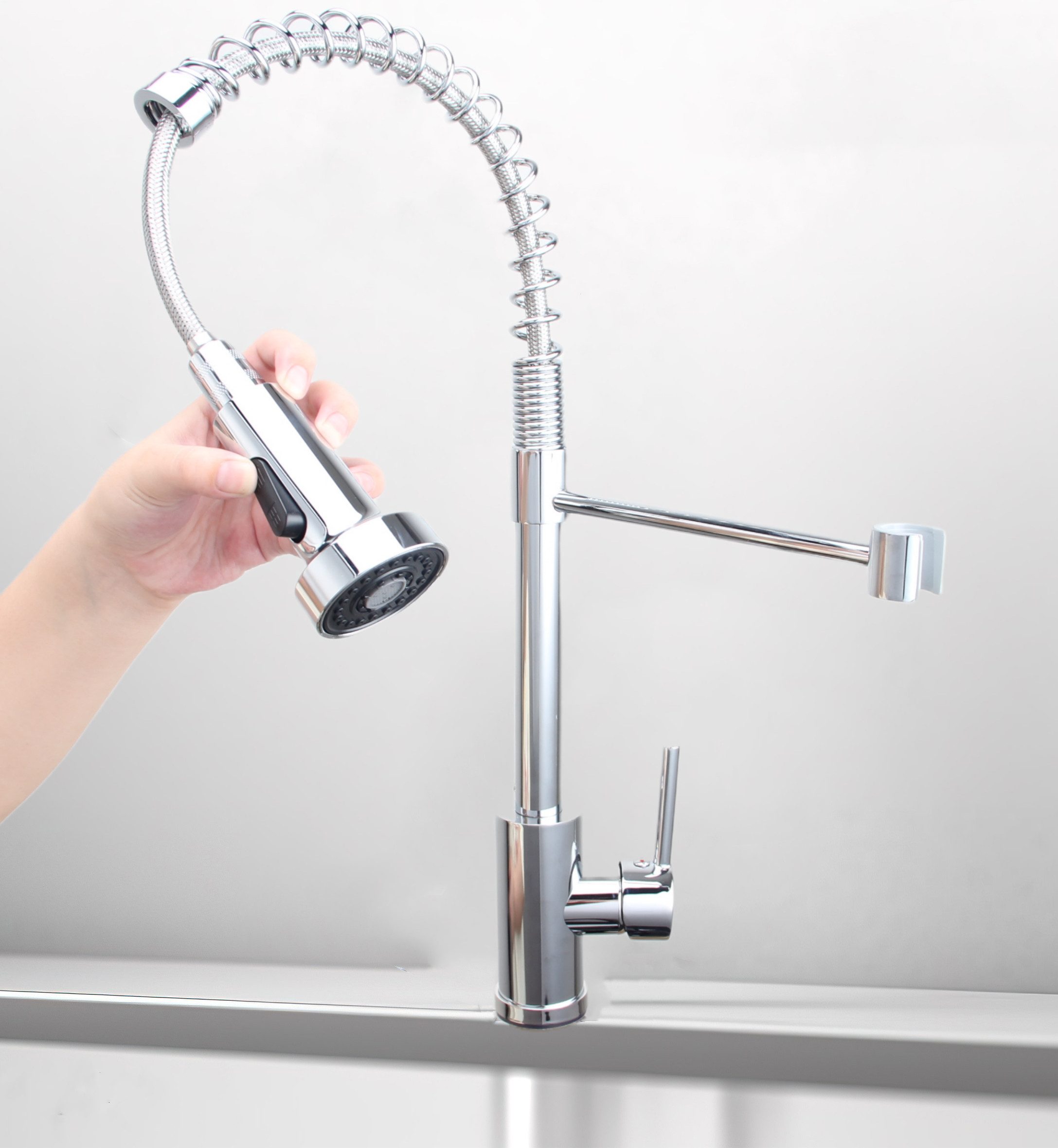 Faizee Möbel Küchenarmatur Armatur Spiral Spiralfederarmatur Brausekopf Wasserhahn Küchenspüle