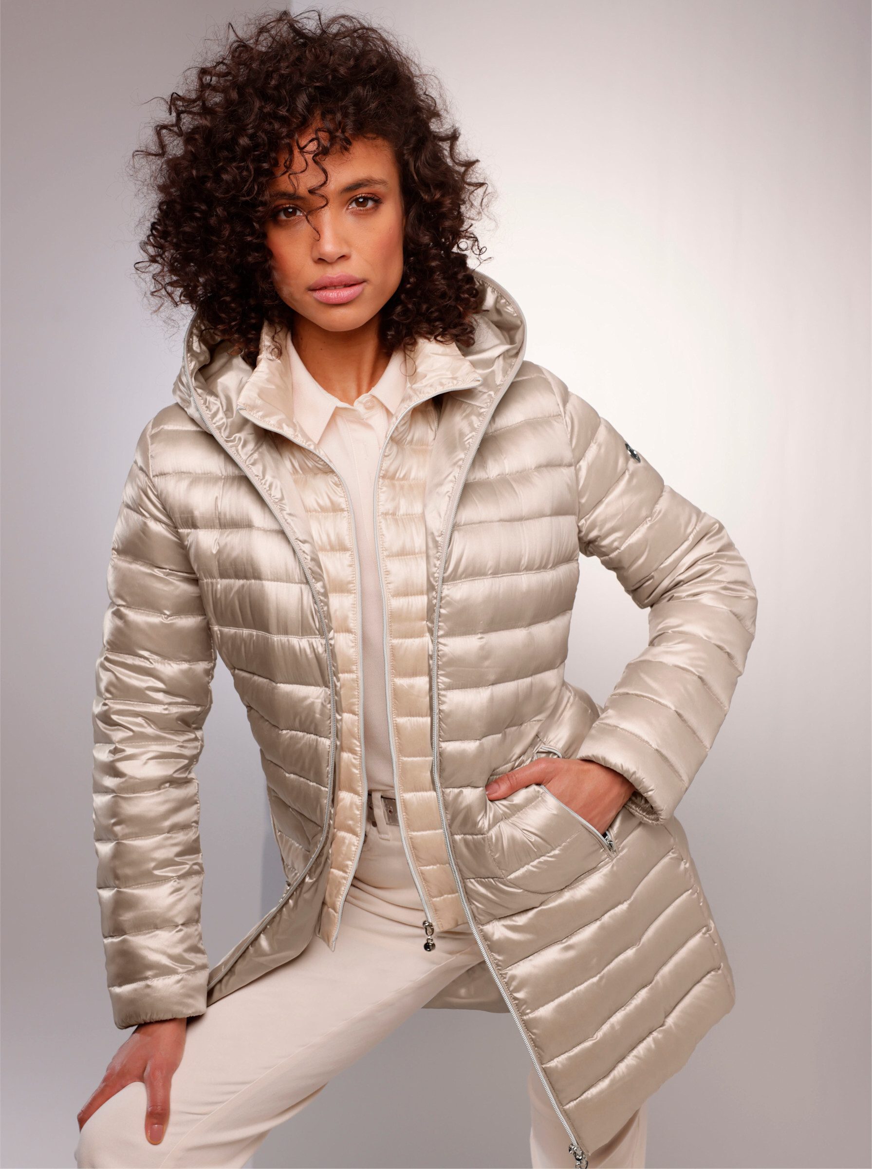 creation L Allwetterjacke Daunen-Steppjacke Langarm