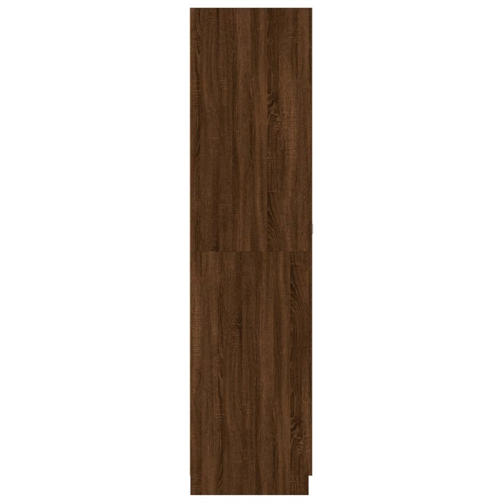 90x52x200 Holzwerkstoff furnicato Braun Eichen-Optik (1-St) Kleiderschrank cm