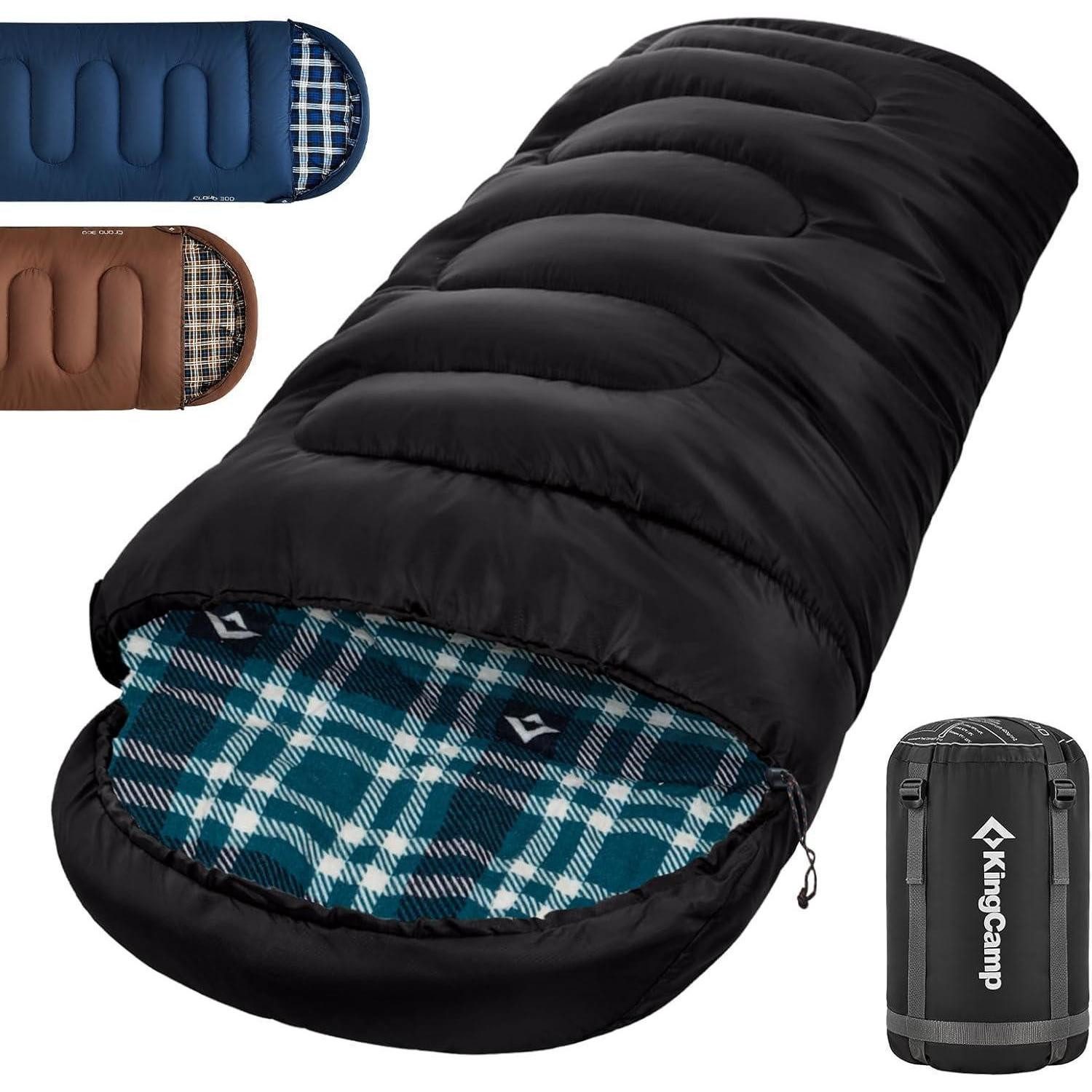 LuxusKollektion Deckenschlafsack Schlafsack Outdoor Deckenschlafsack Camping 3-4 Jahreszeiten 300g/400g
