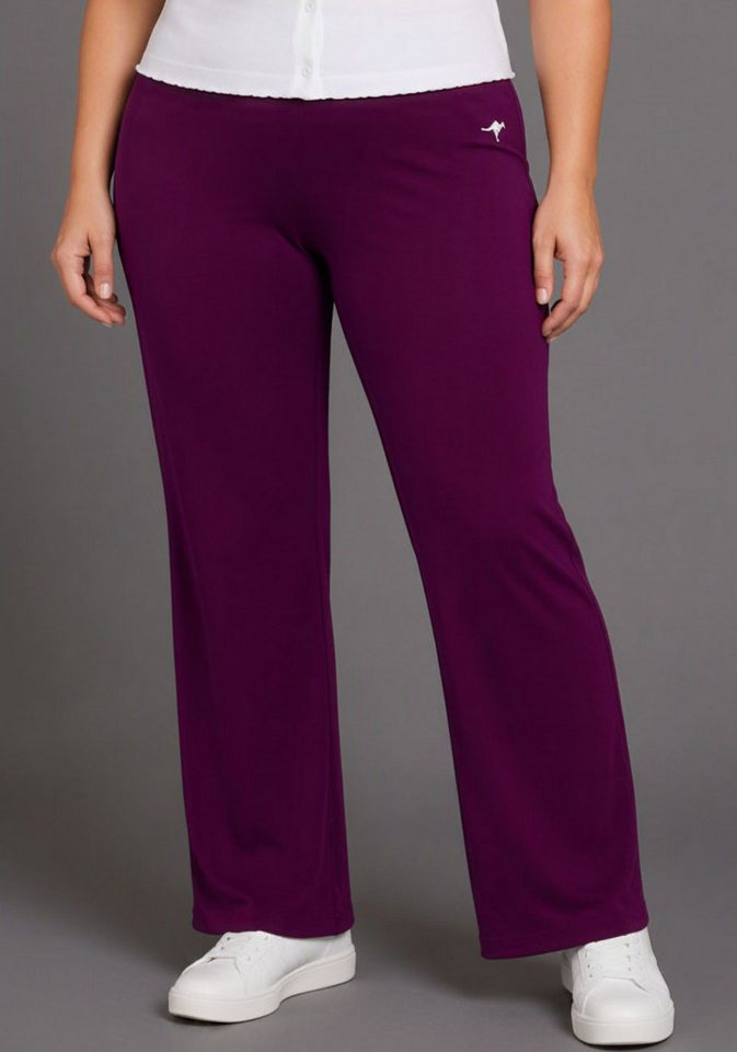 KangaROOS Jazzpants mit Logodruck, in elastischer Jersey-Qualität